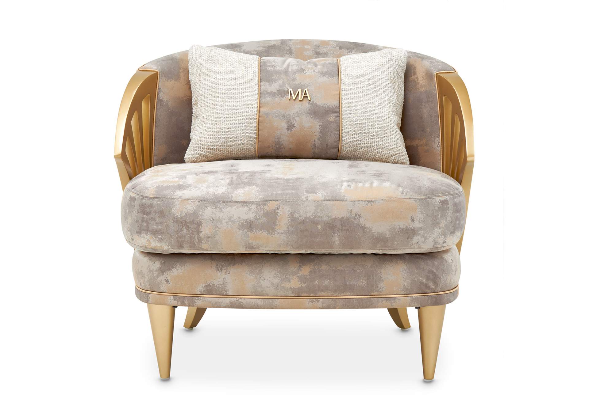 La Terrazza Accent Chair - Cappuccino and Light Champagne image 1