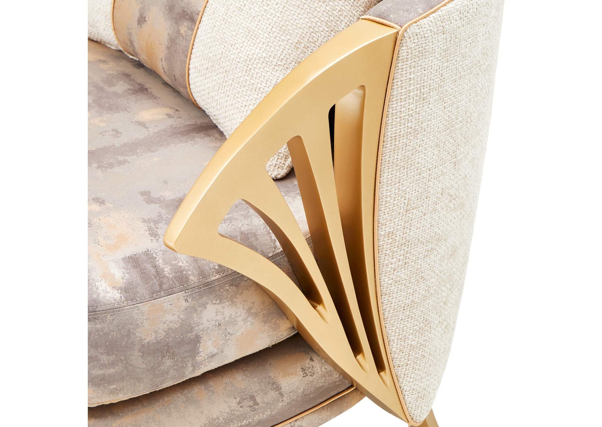 La Terrazza Accent Chair - Cappuccino and Light Champagne image 3