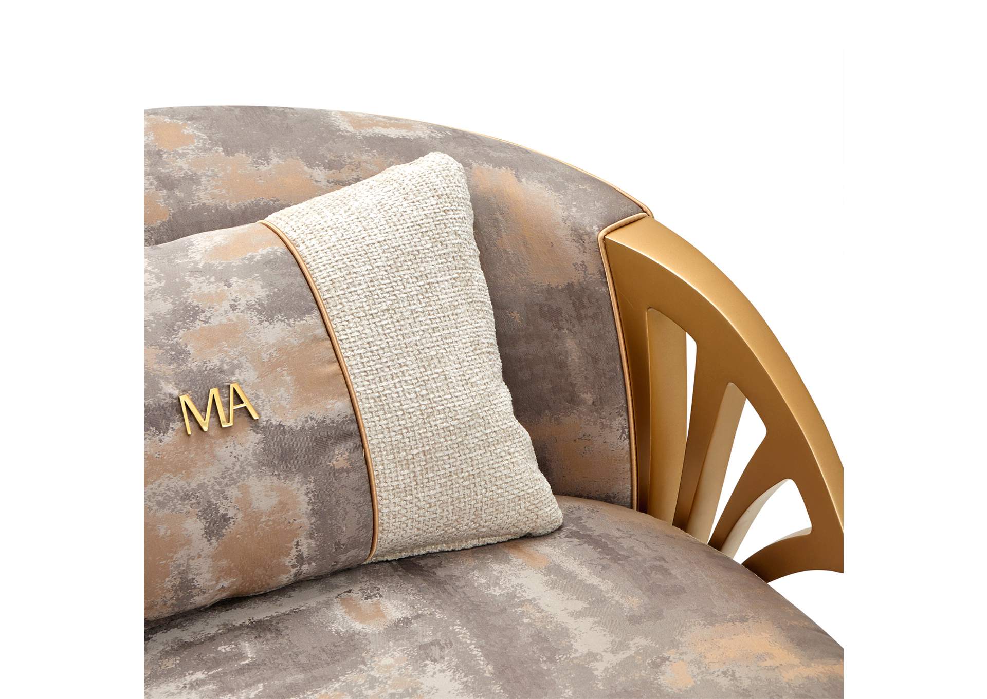 La Terrazza Accent Chair - Cappuccino and Light Champagne image 5