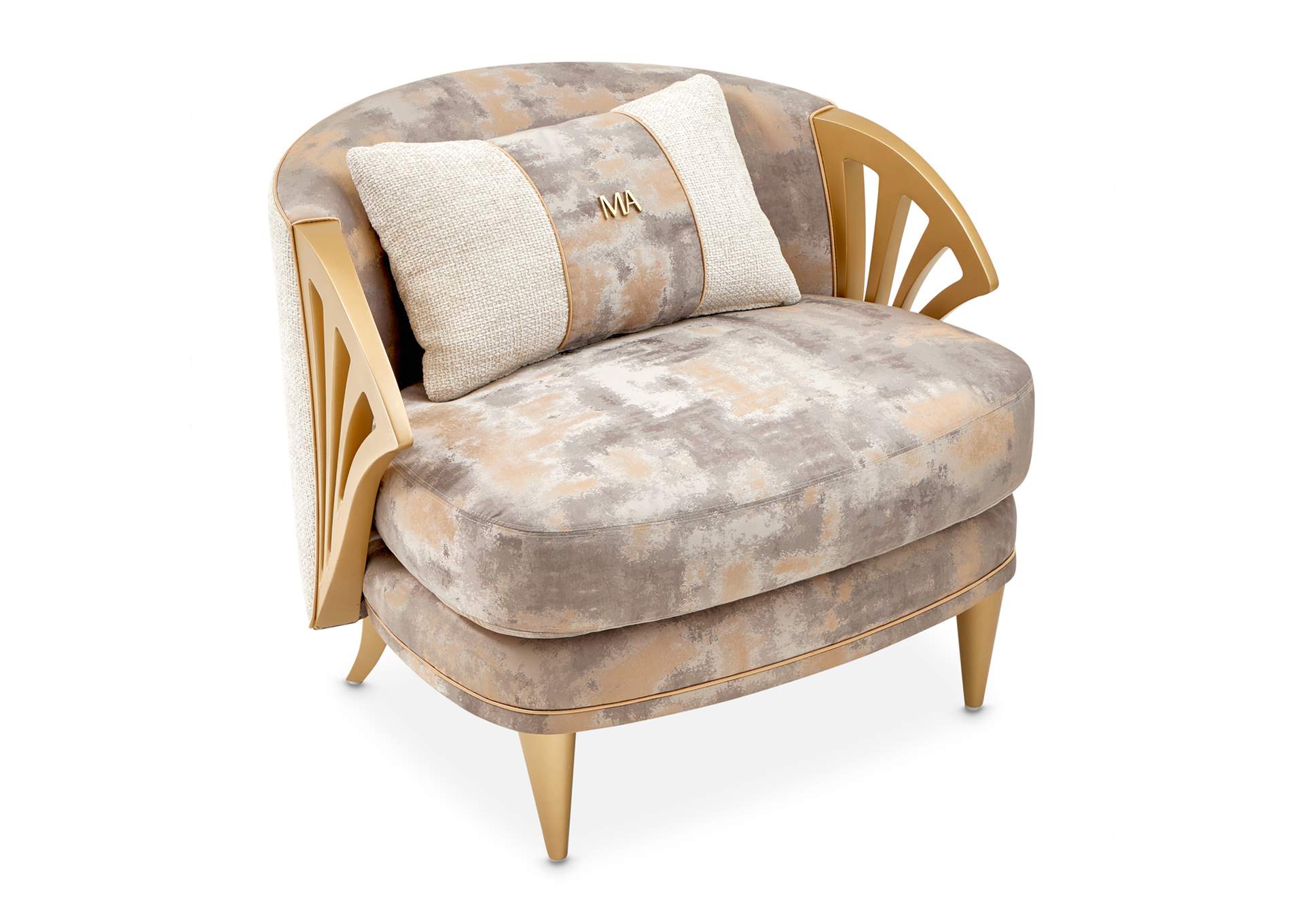 La Terrazza Accent Chair - Cappuccino and Light Champagne image 4