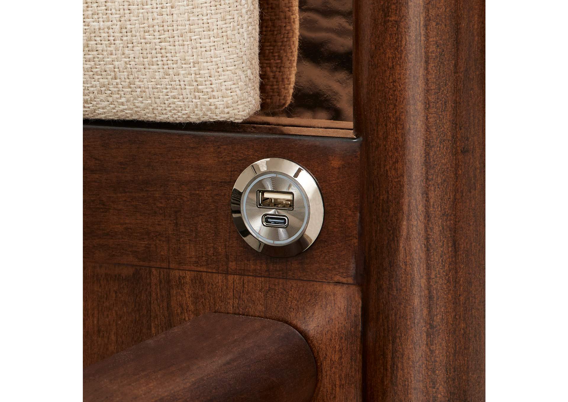 Mason Park King Lift Up Storage Bed - Umber image 11