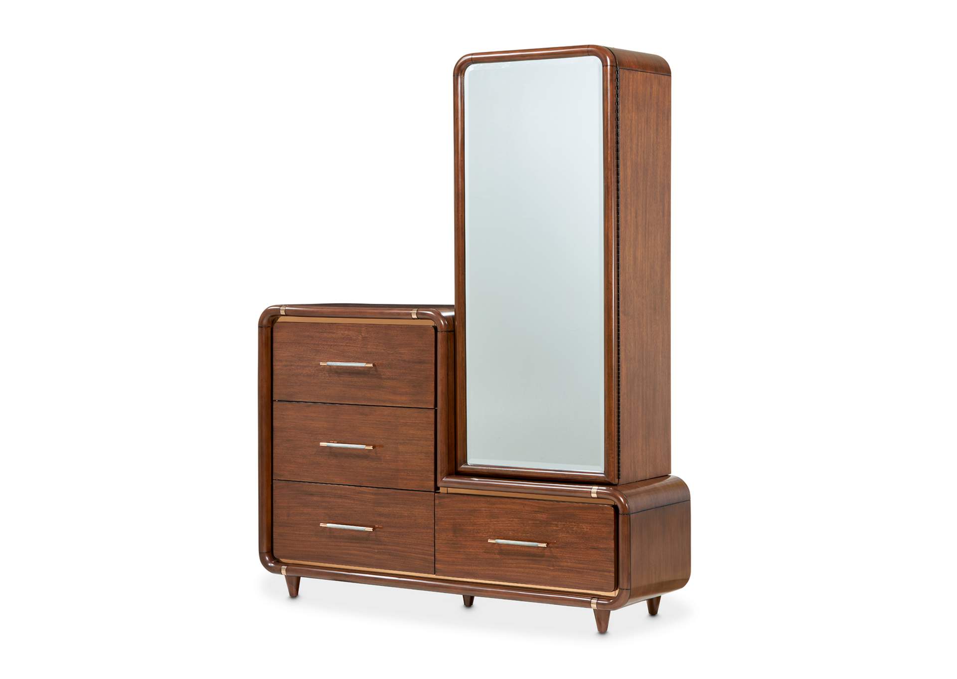 Mason Park Chest with Storage Mirror - Umber image 1