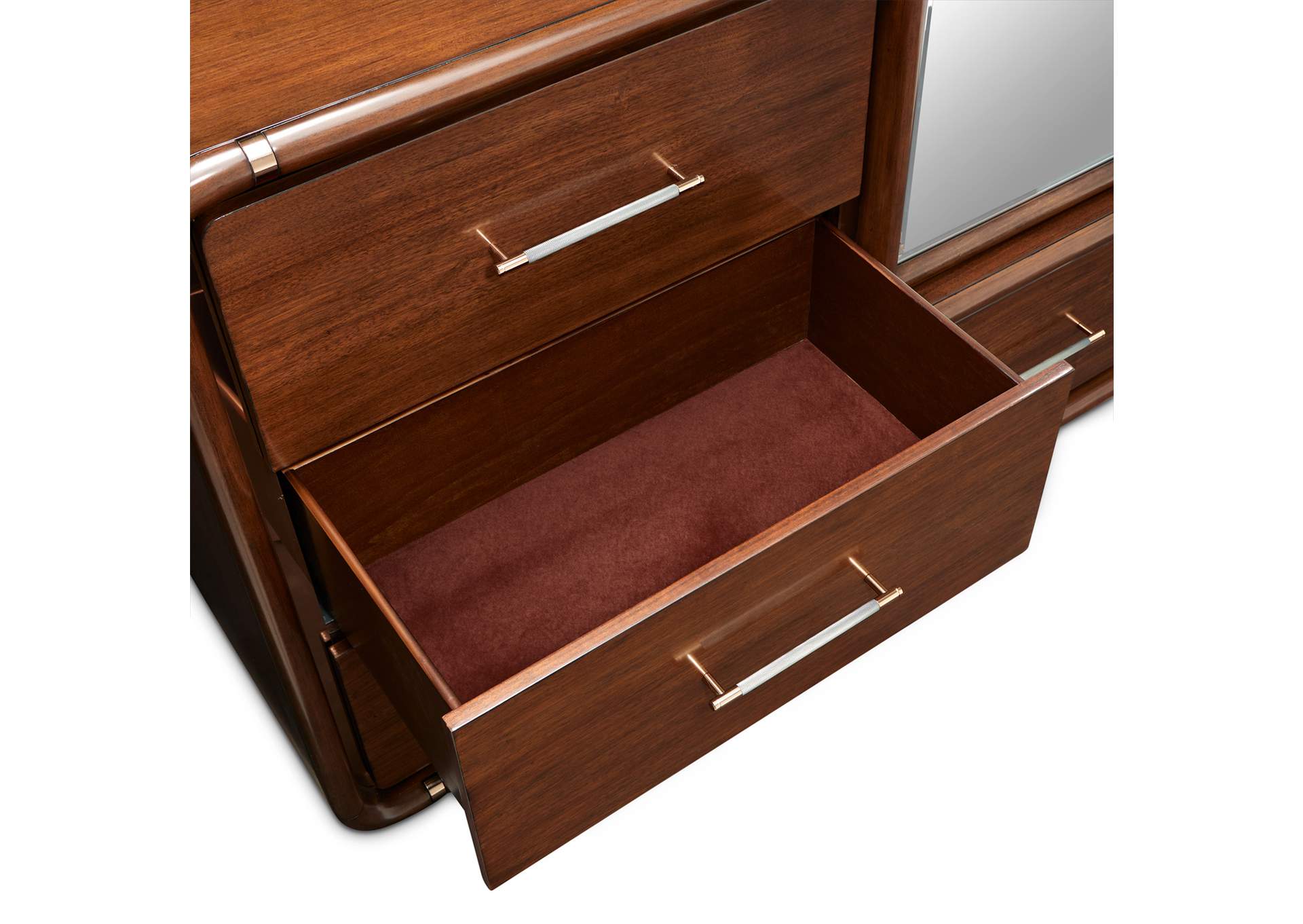 Mason Park Chest with Storage Mirror - Umber image 9