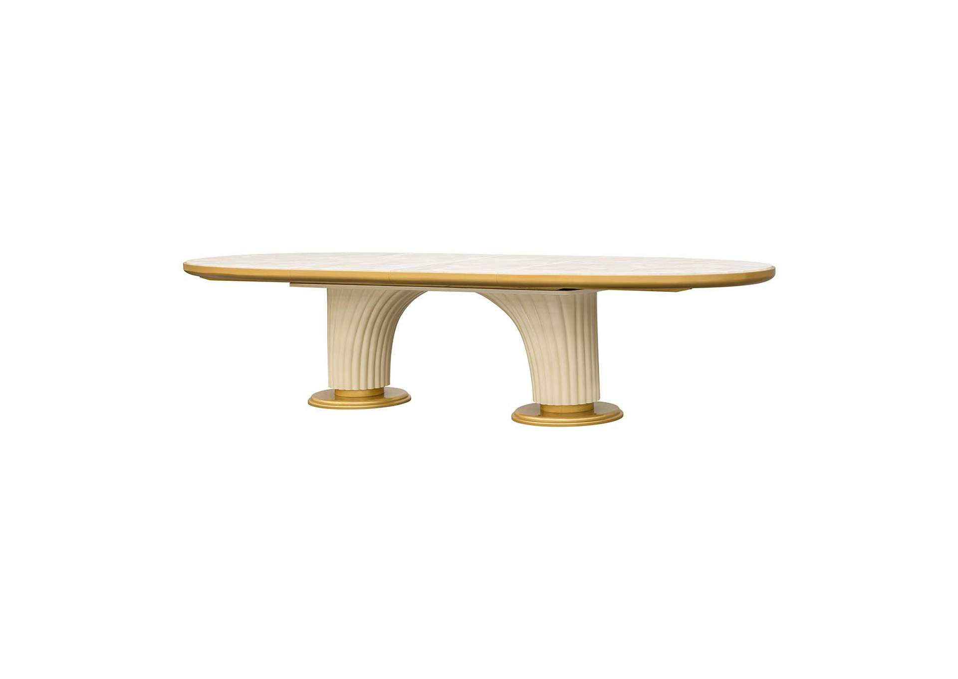 Scotts Square Oval Dining Table - Light Champagne image 1