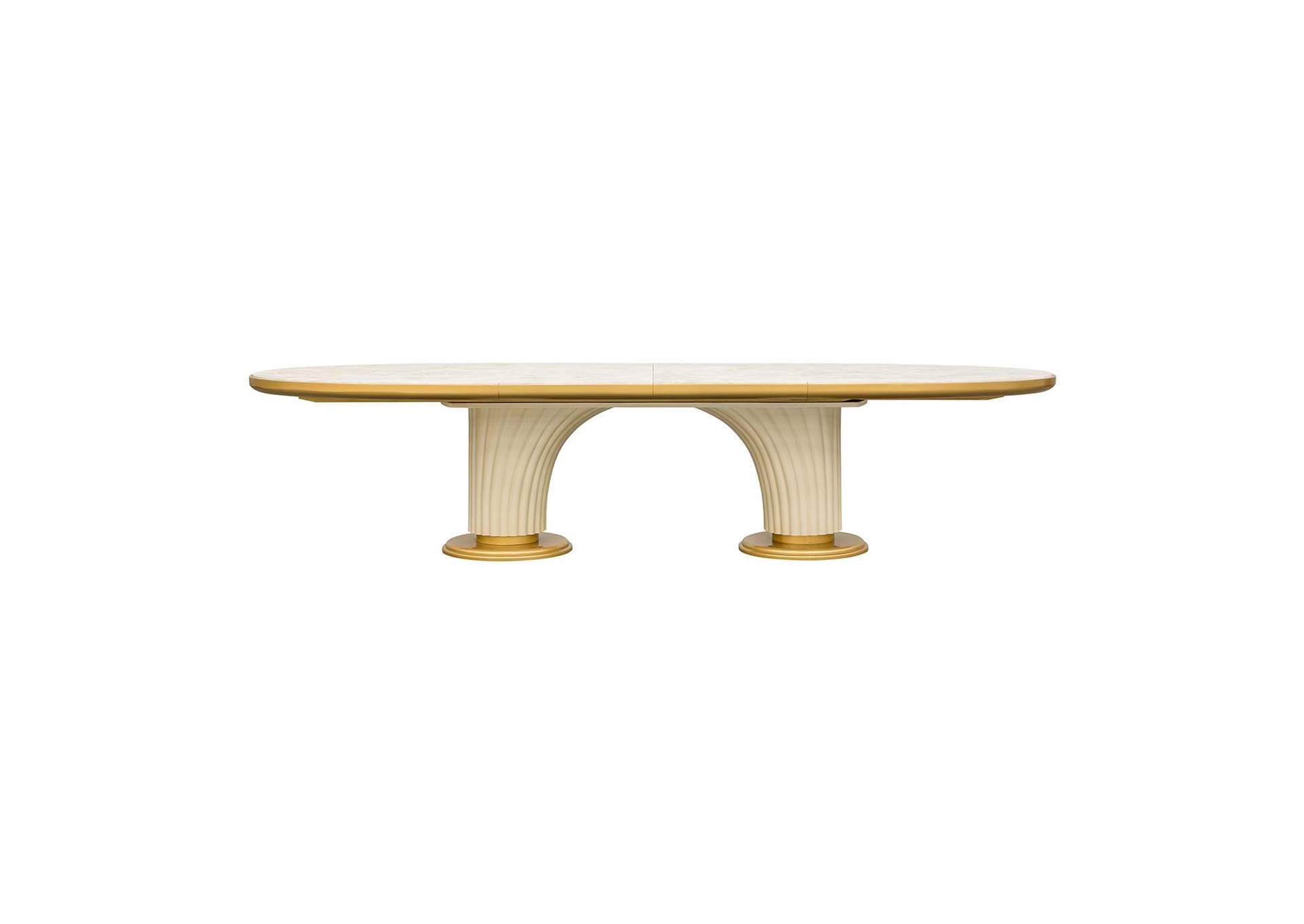 Scotts Square Oval Dining Table - Light Champagne image 3