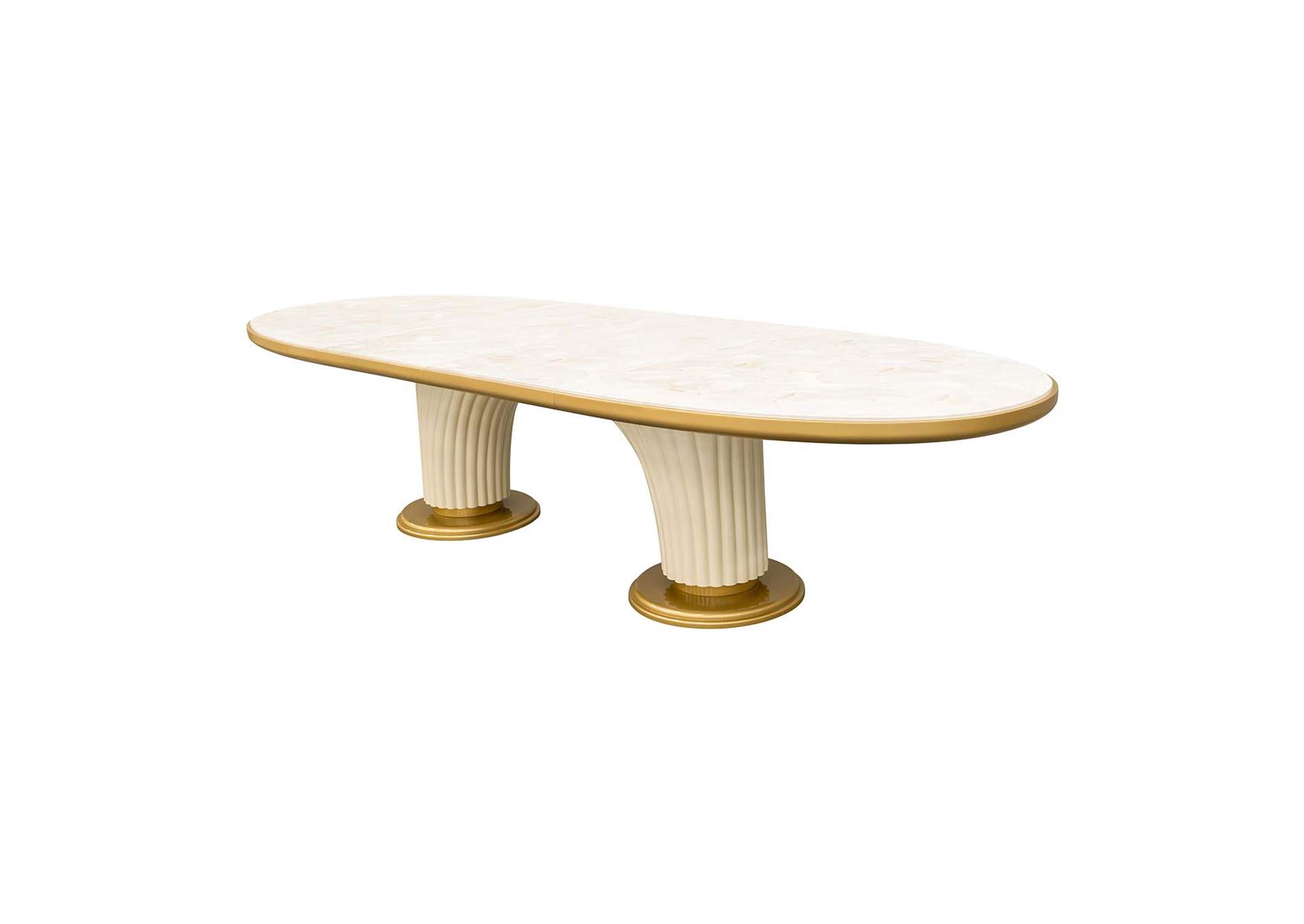 Scotts Square Oval Dining Table - Light Champagne image 4