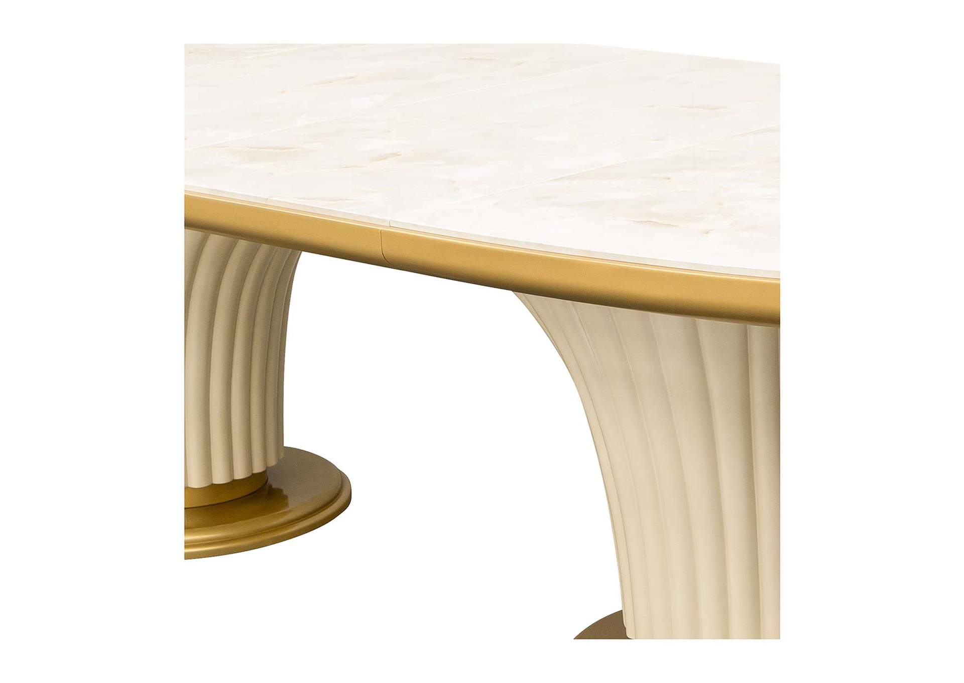 Scotts Square Oval Dining Table - Light Champagne image 7