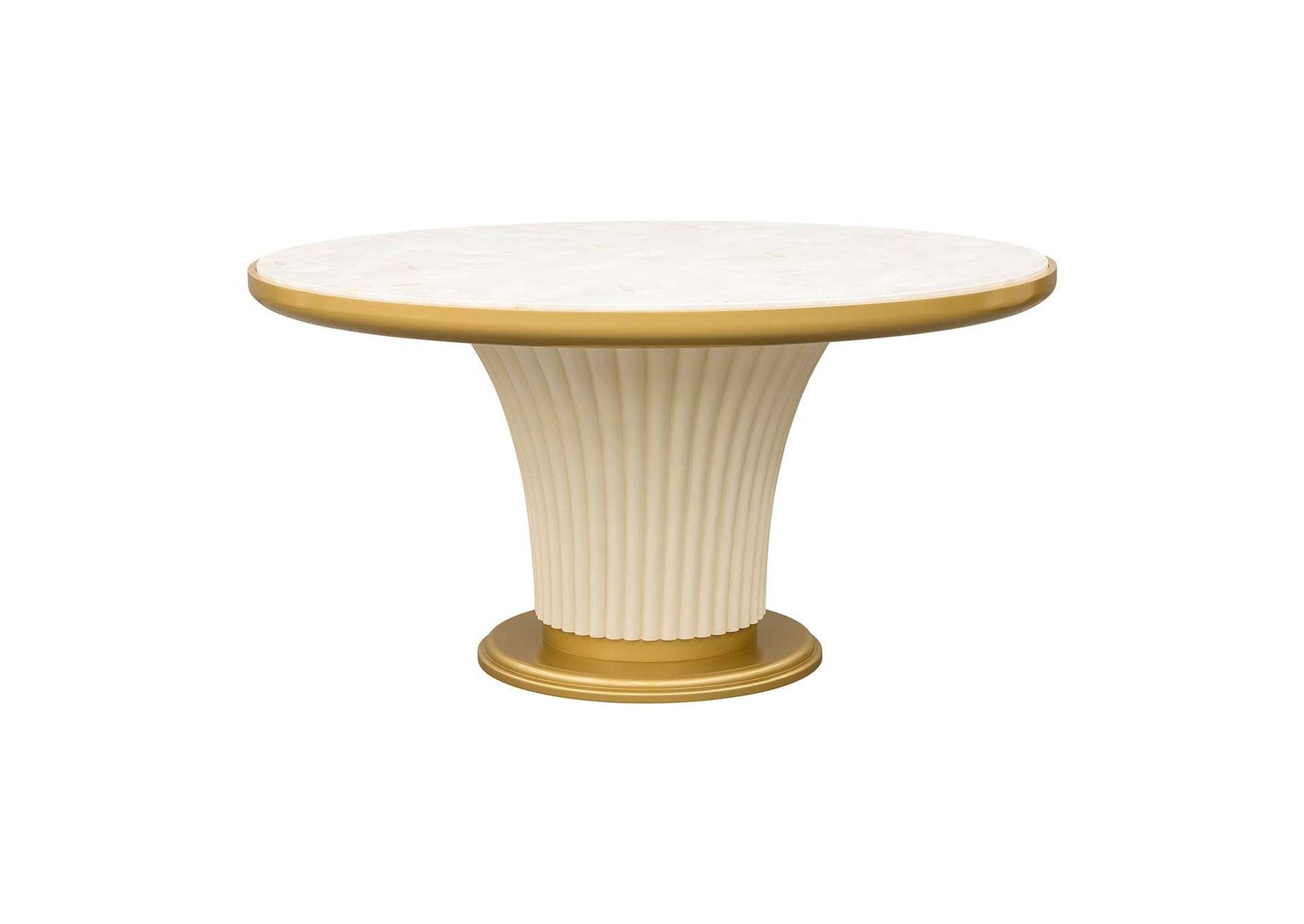 Scotts Square Round Dining Table - Light Champagne image 1