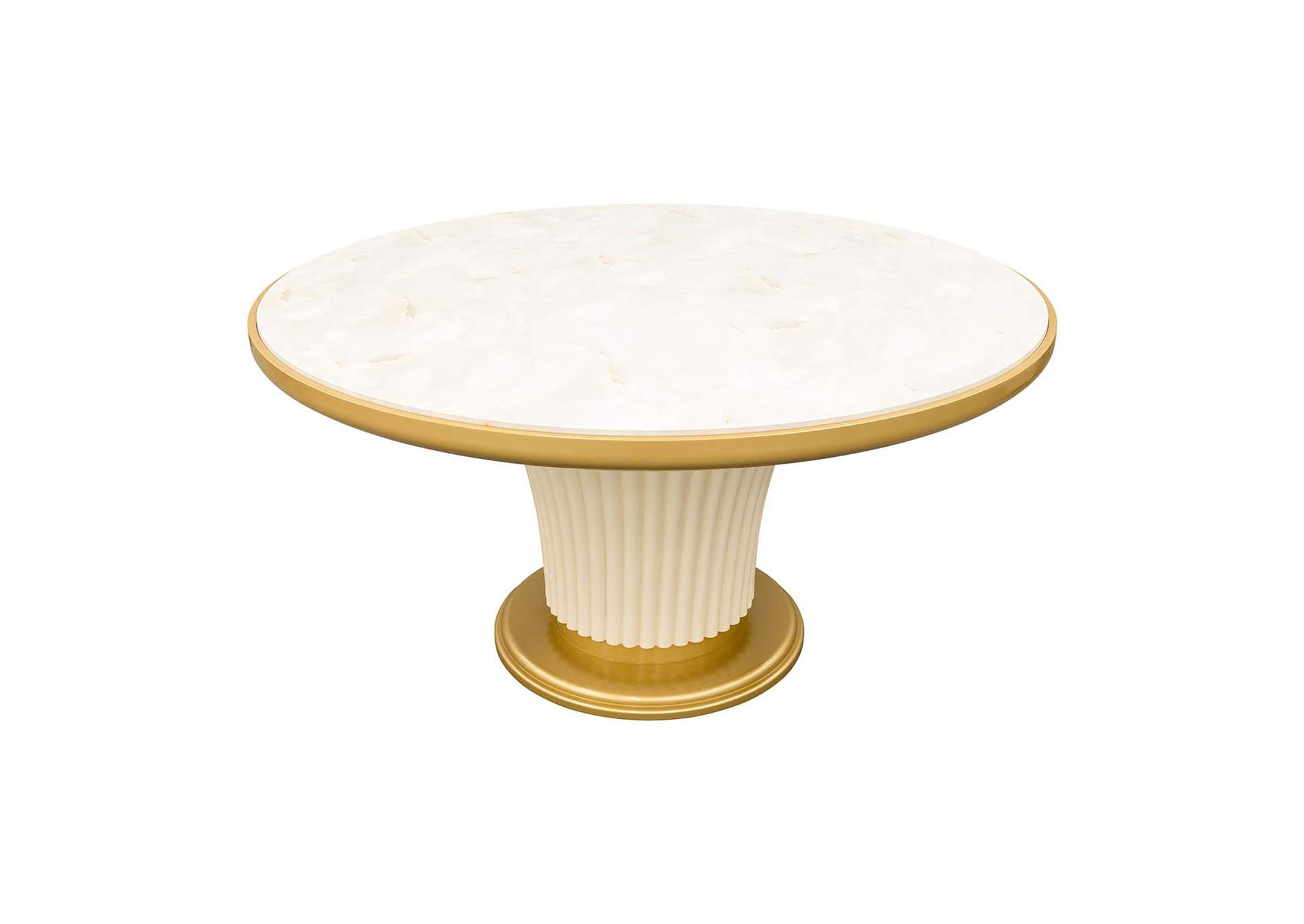 Scotts Square Round Dining Table - Light Champagne image 3
