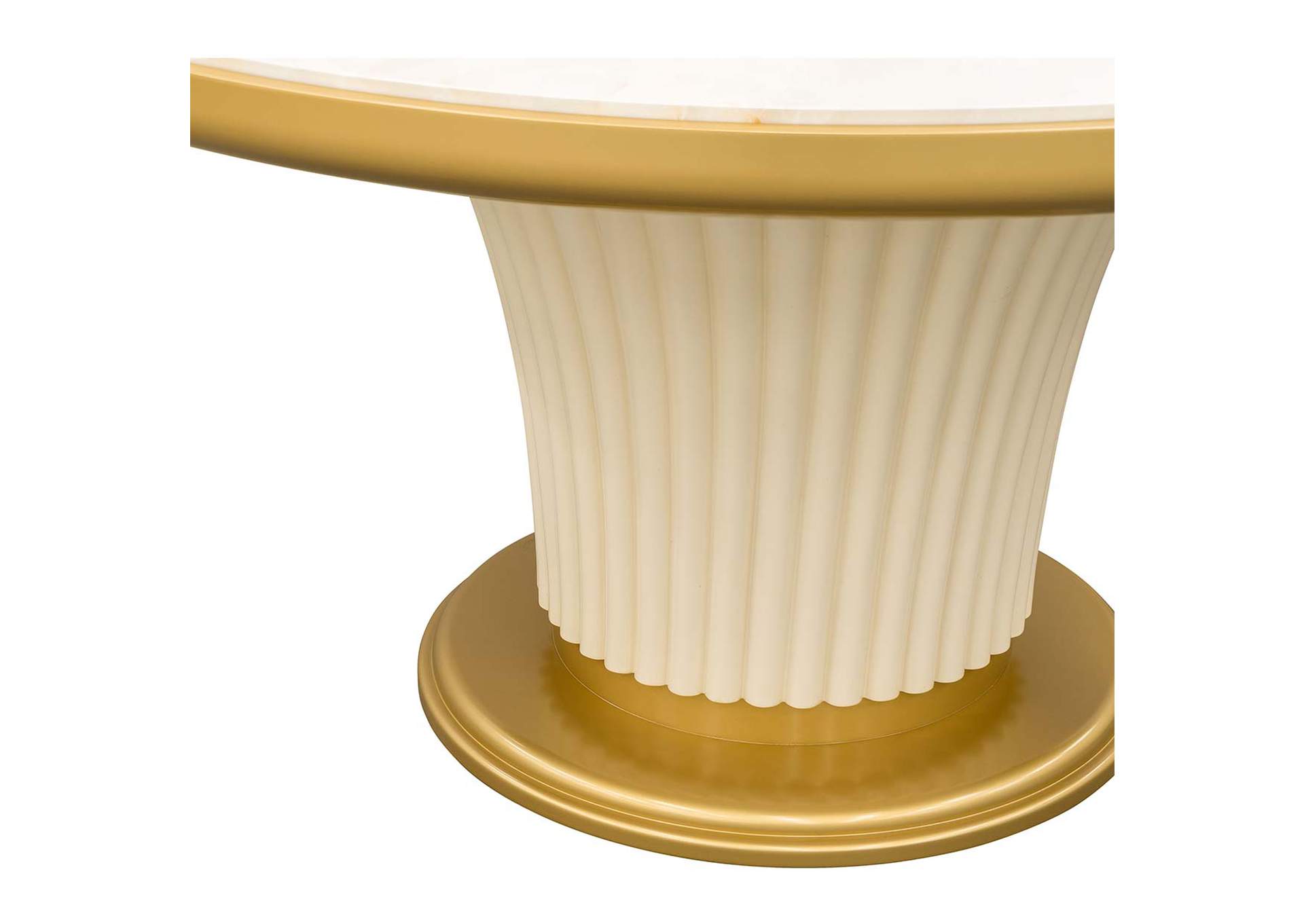 Scotts Square Round Dining Table - Light Champagne image 4