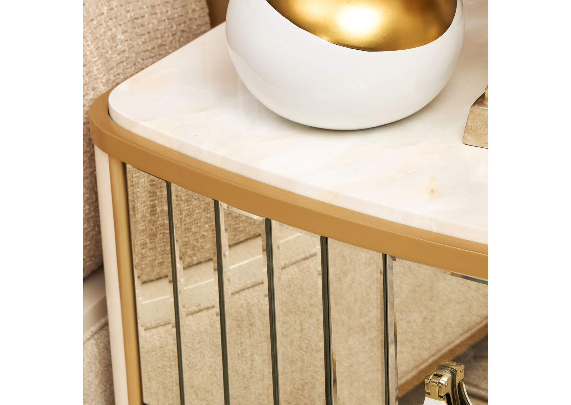 Scotts Square Nightstand - Light Champagne image 4