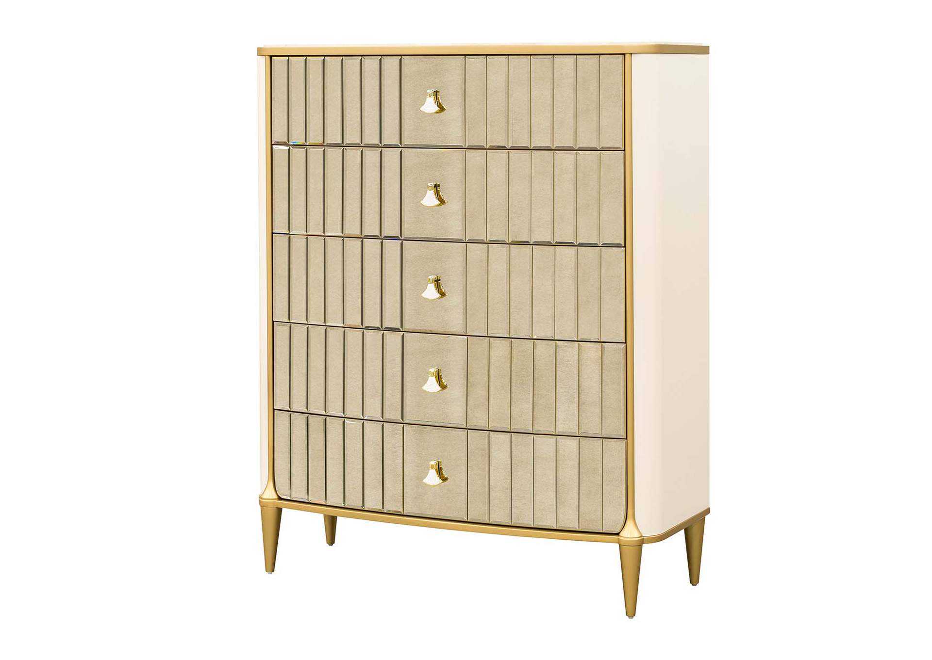 Scotts Square 5-Drawer Chest - Light Champagne image 1
