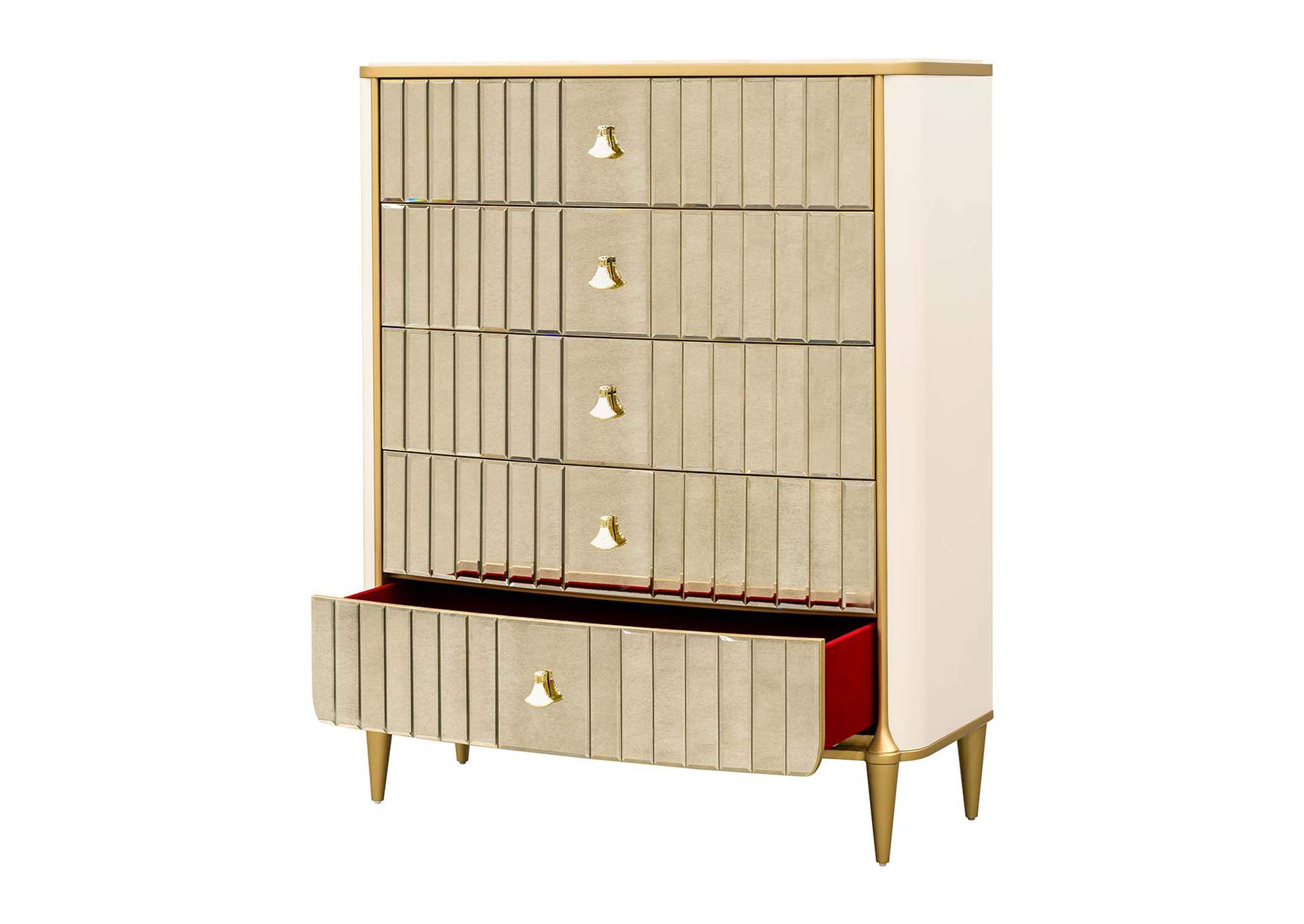 Scotts Square 5-Drawer Chest - Light Champagne image 5