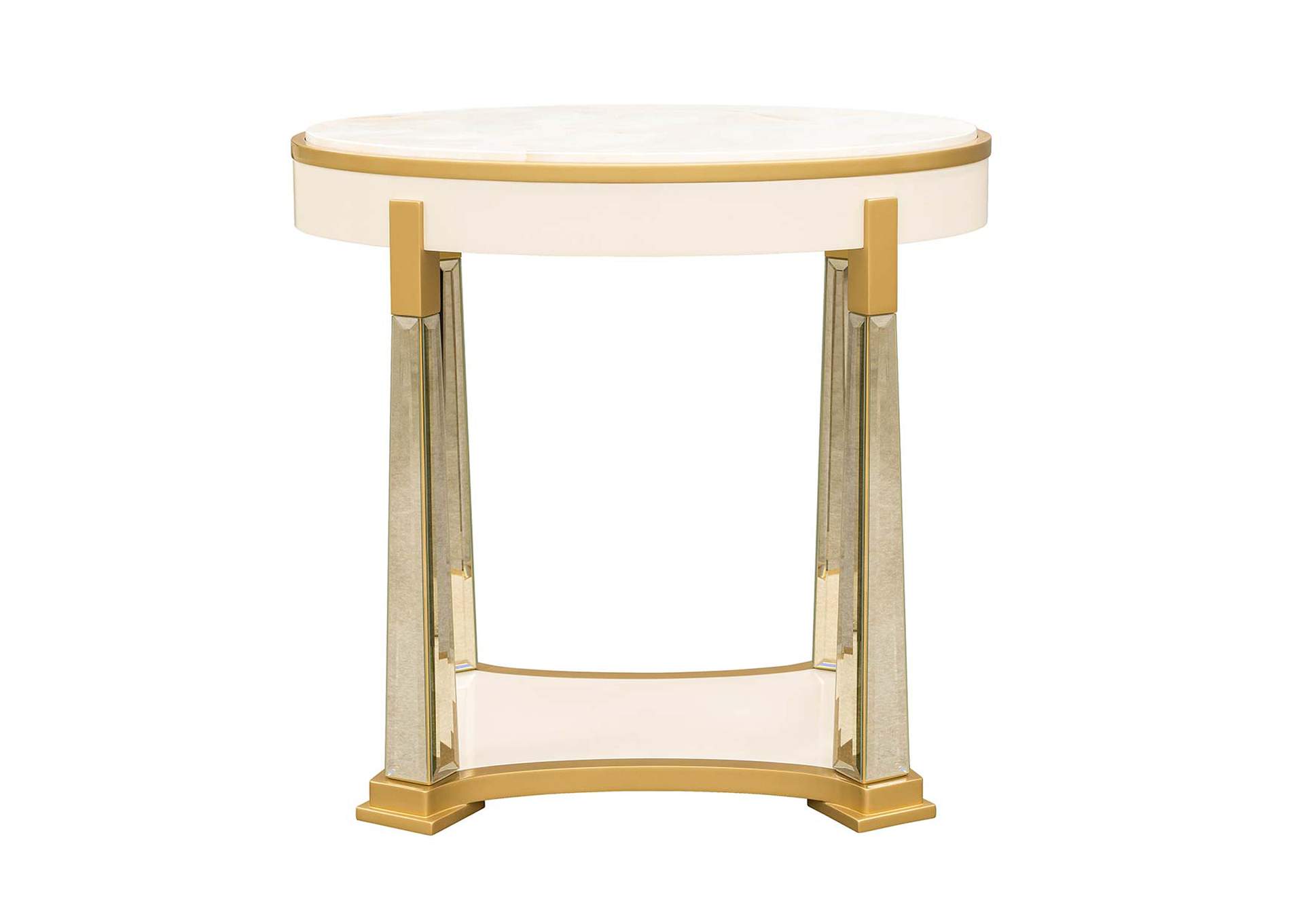 Scotts Square End Table - Light Champagne image 3