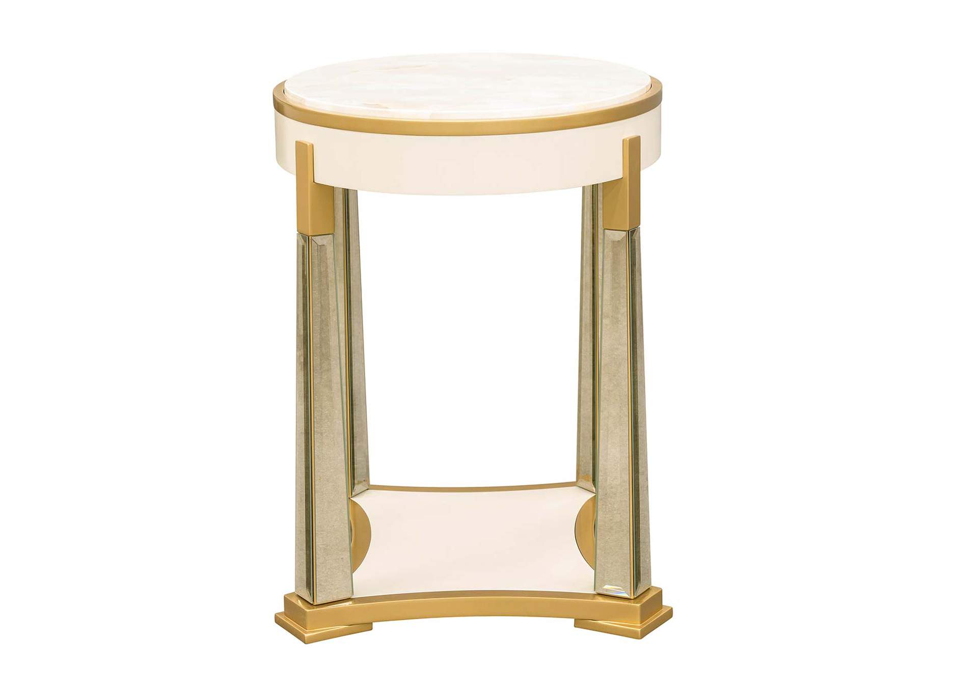 Scotts Square End Table - Light Champagne image 4