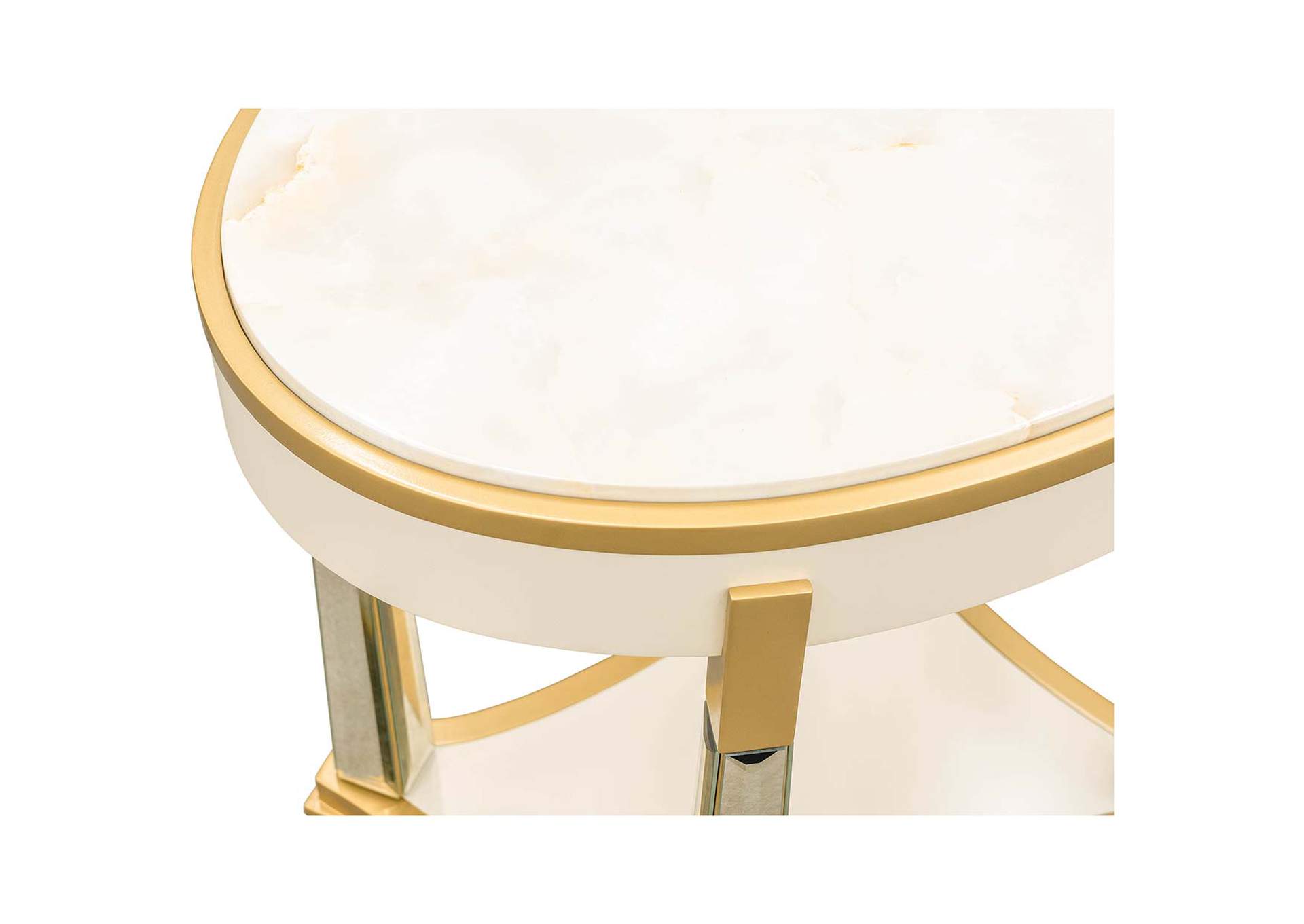 Scotts Square End Table - Light Champagne image 6