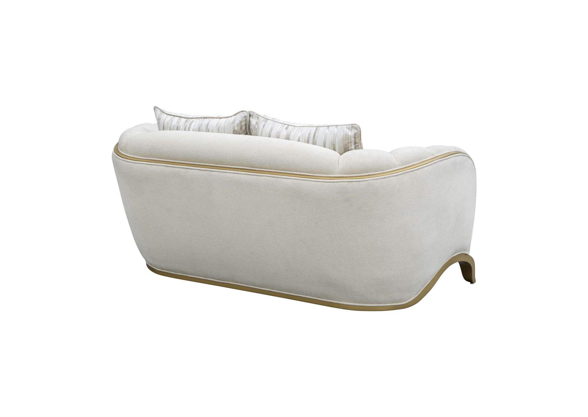 Scotts Square Loveseat - Cornsilk and Light Champagne image 6