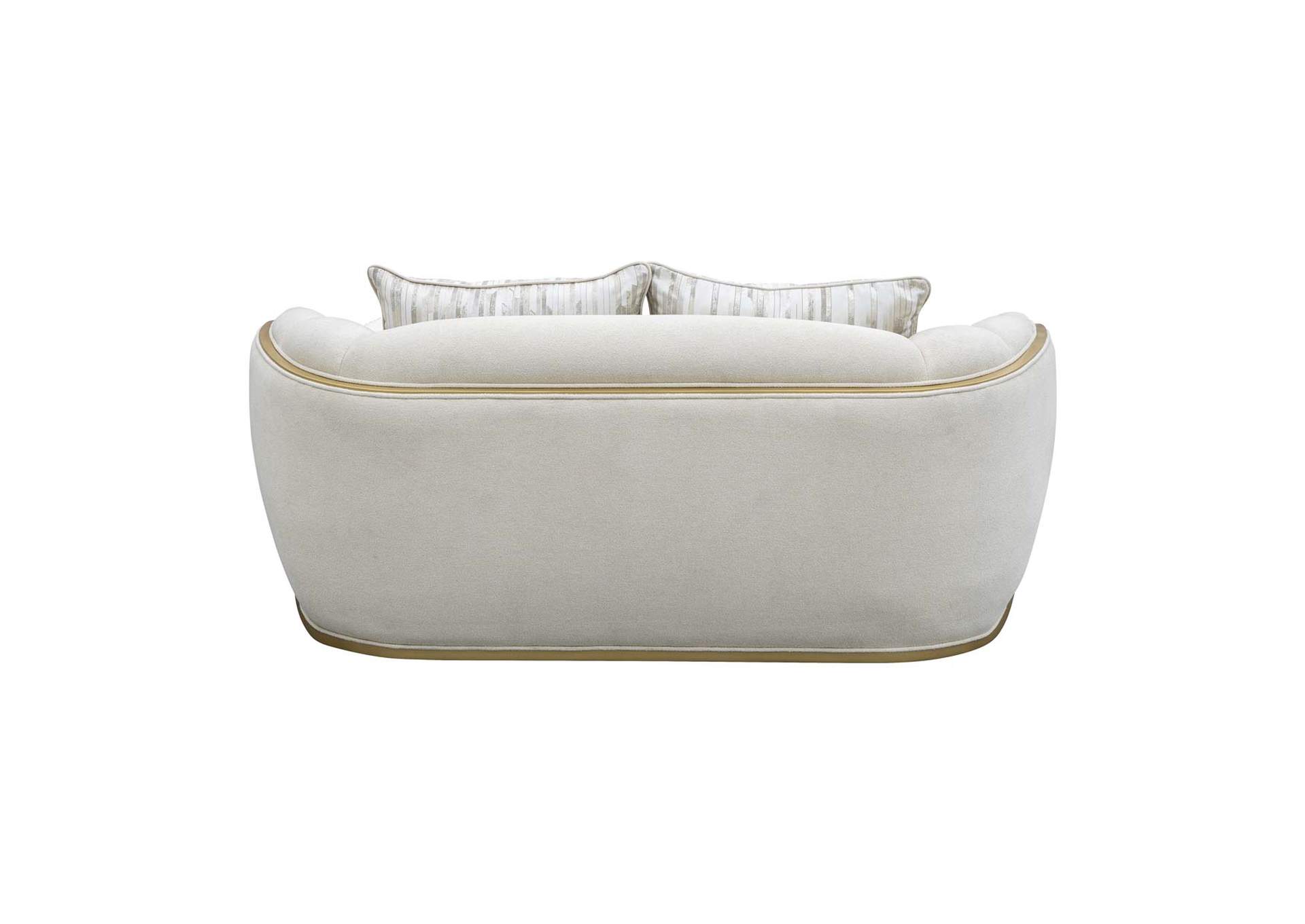 Scotts Square Loveseat - Cornsilk and Light Champagne image 7