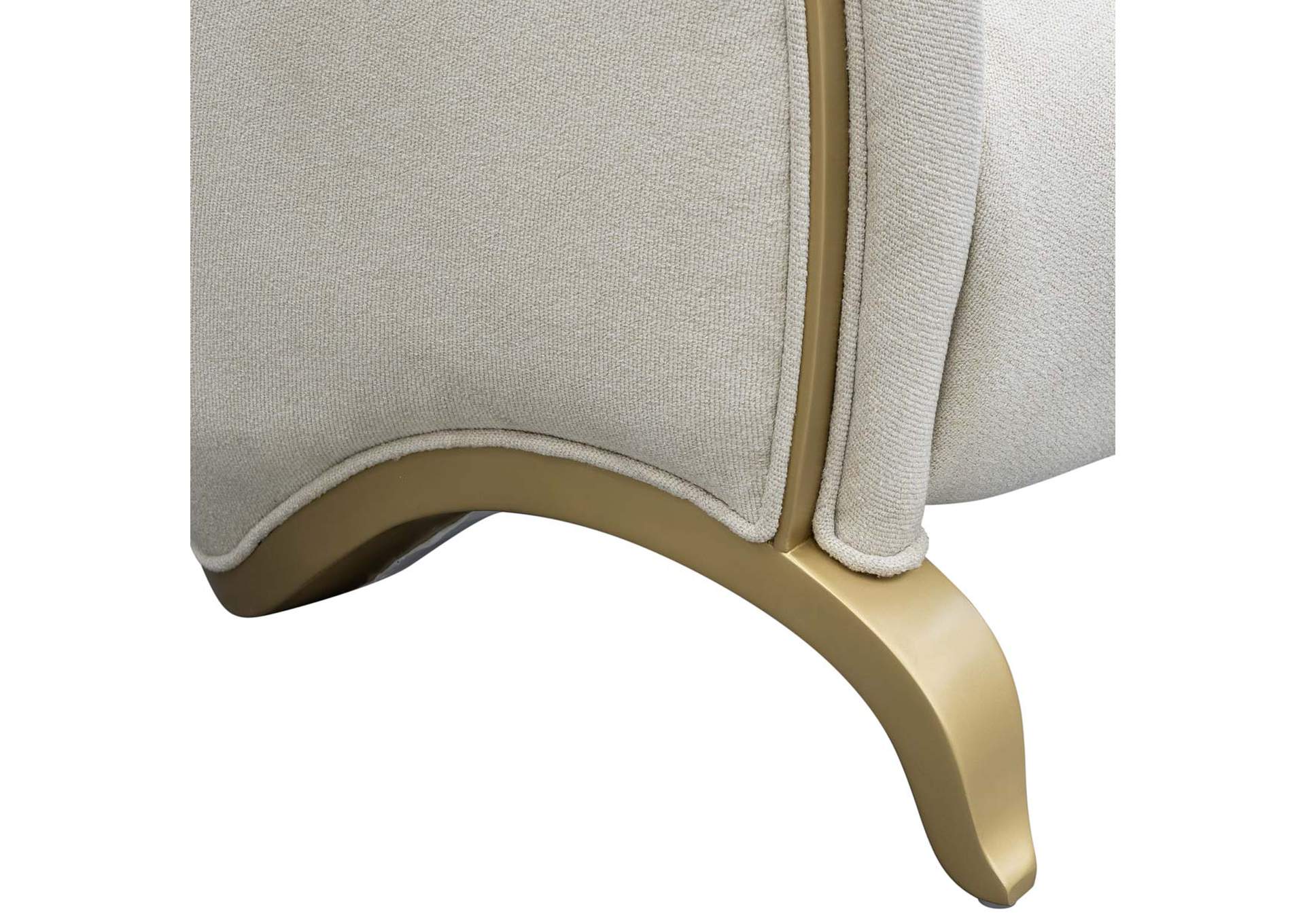 Scotts Square Loveseat - Cornsilk and Light Champagne image 9