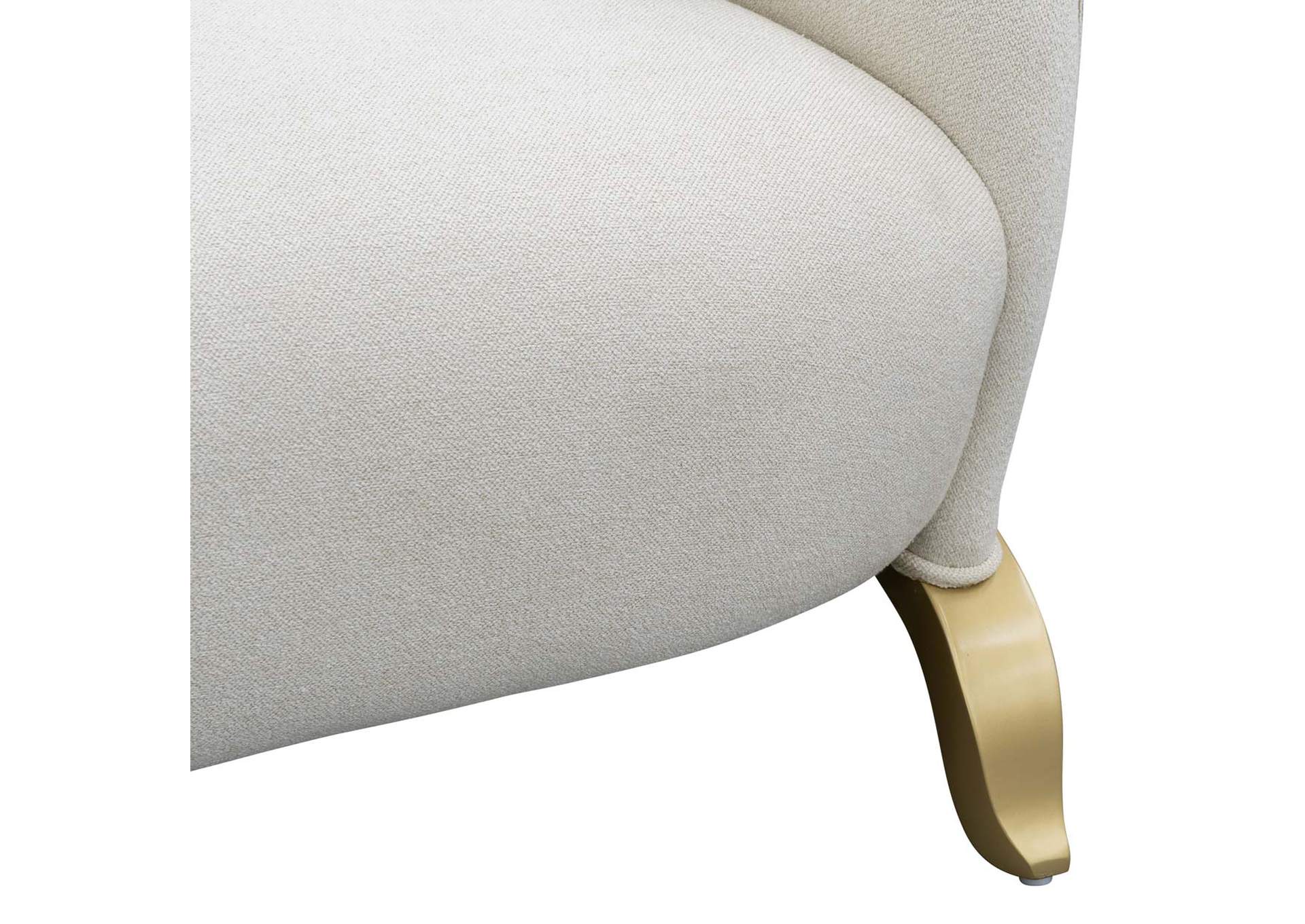 Scotts Square Loveseat - Cornsilk and Light Champagne image 10
