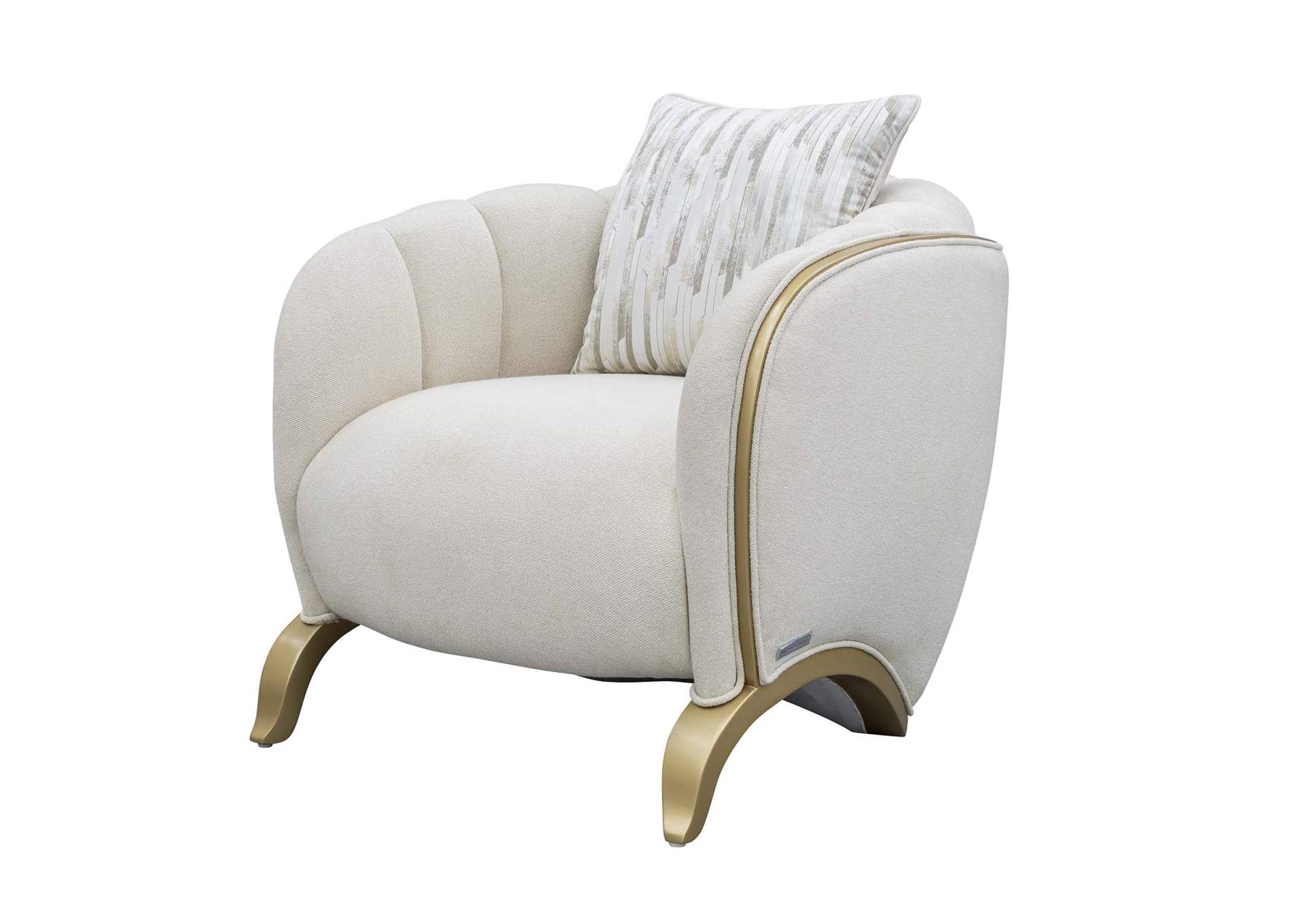 Scotts Square Matching Chair - Cornsilk and Light Champagne image 1