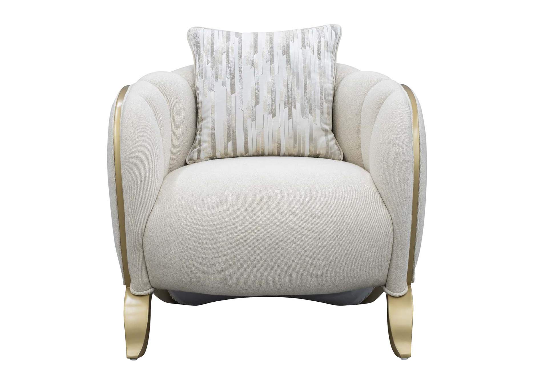 Scotts Square Matching Chair - Cornsilk and Light Champagne image 3