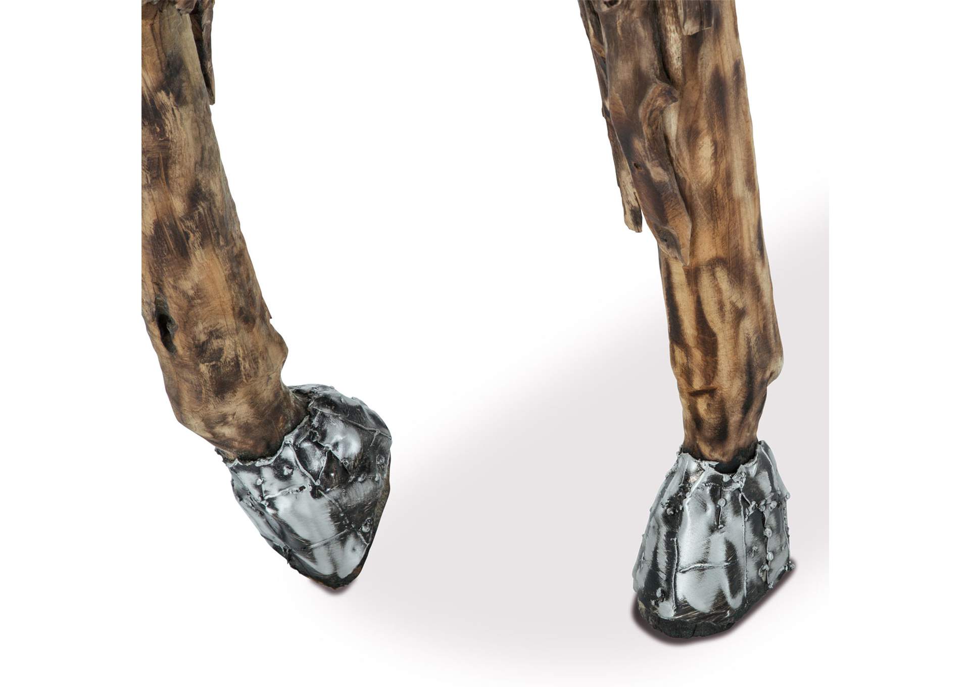 Trojan Horse with Straight Mane - Aluminum and Gold image 3