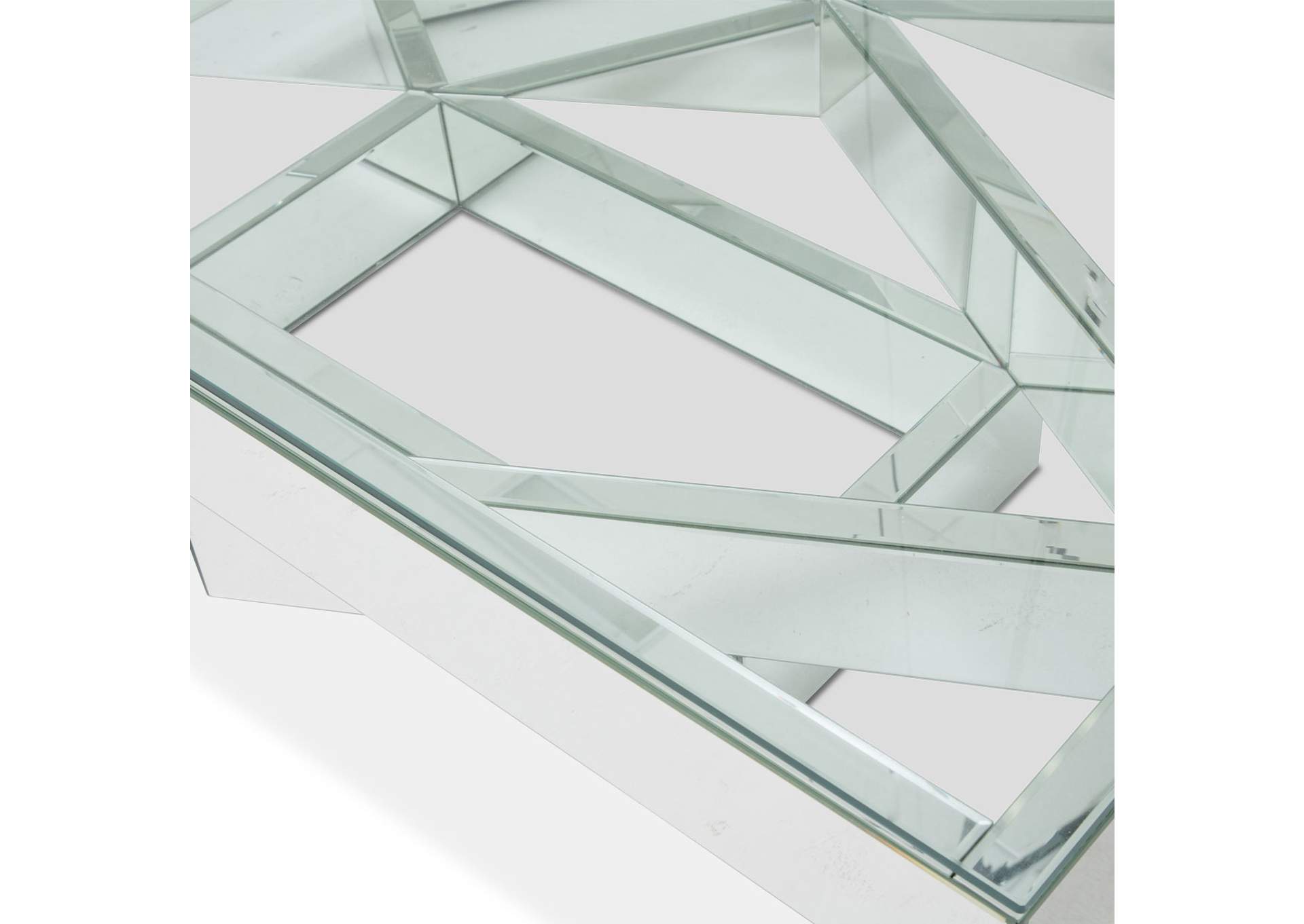 Montreal Rectangular Cocktail Table with Glass Top image 5