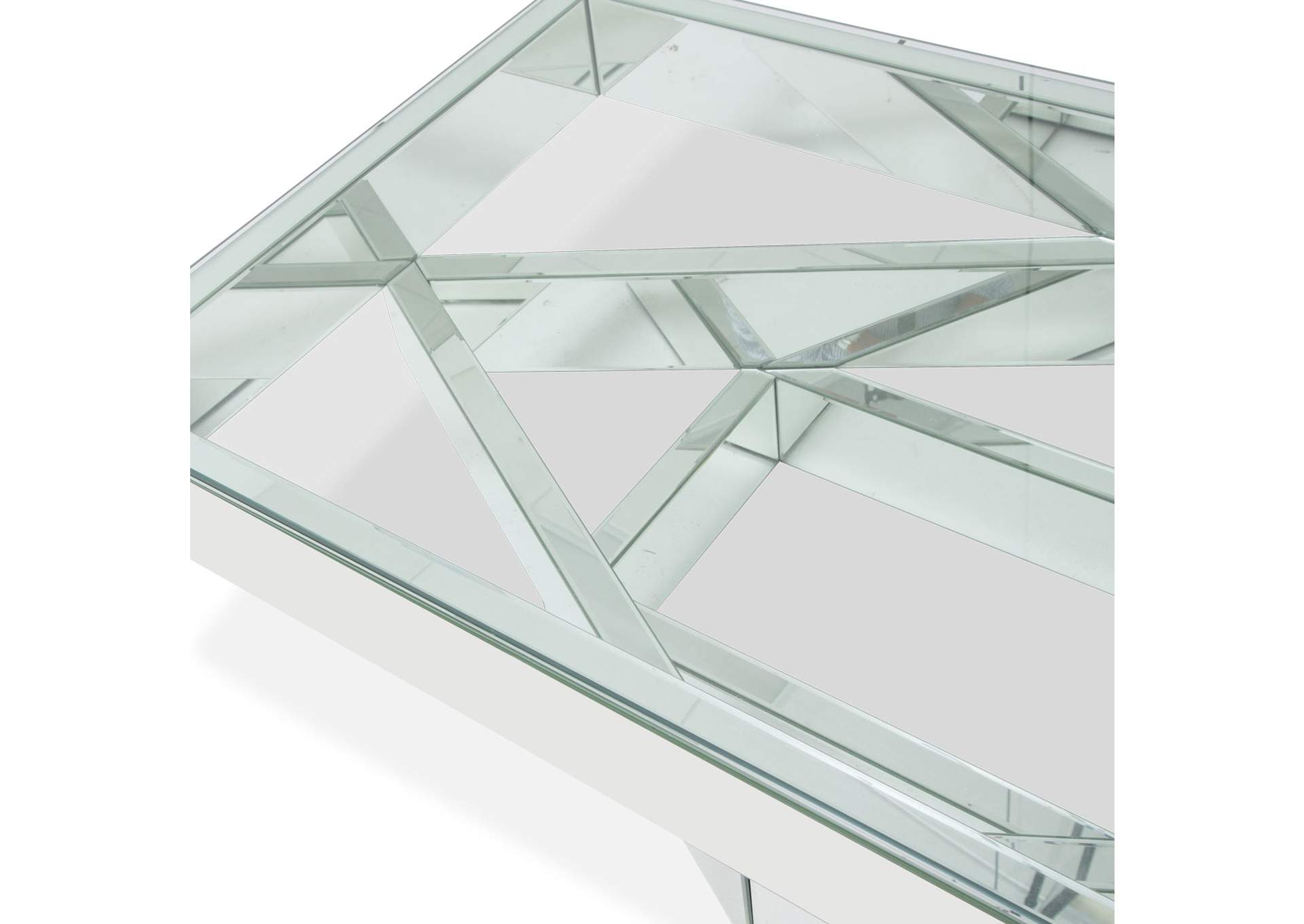 Montreal Rectangular Cocktail Table with Glass Top image 6