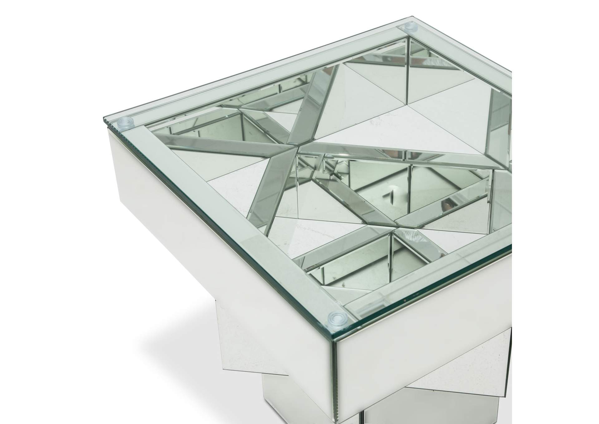 Montreal End Table with Glass Top image 3