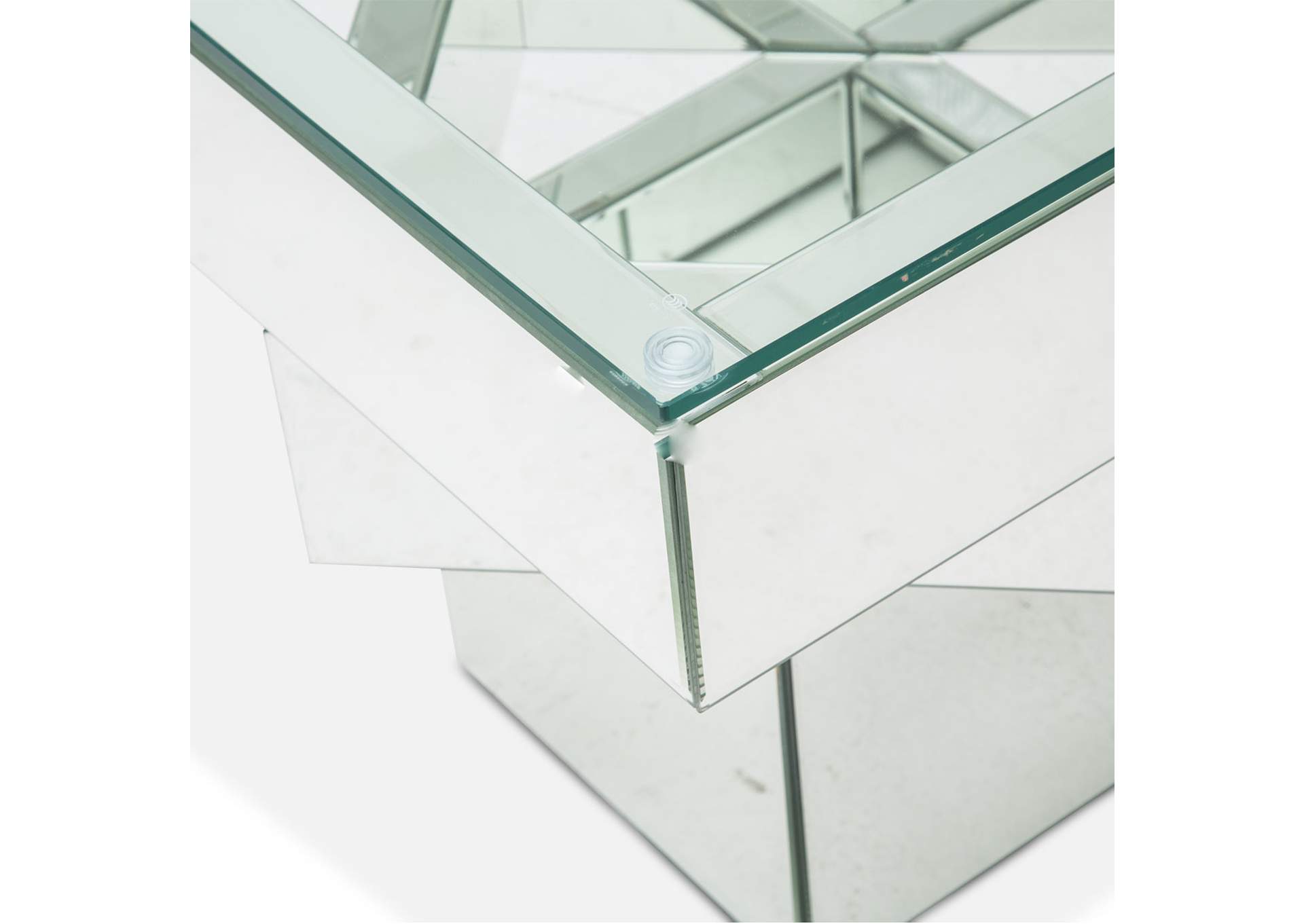 Montreal End Table with Glass Top image 5