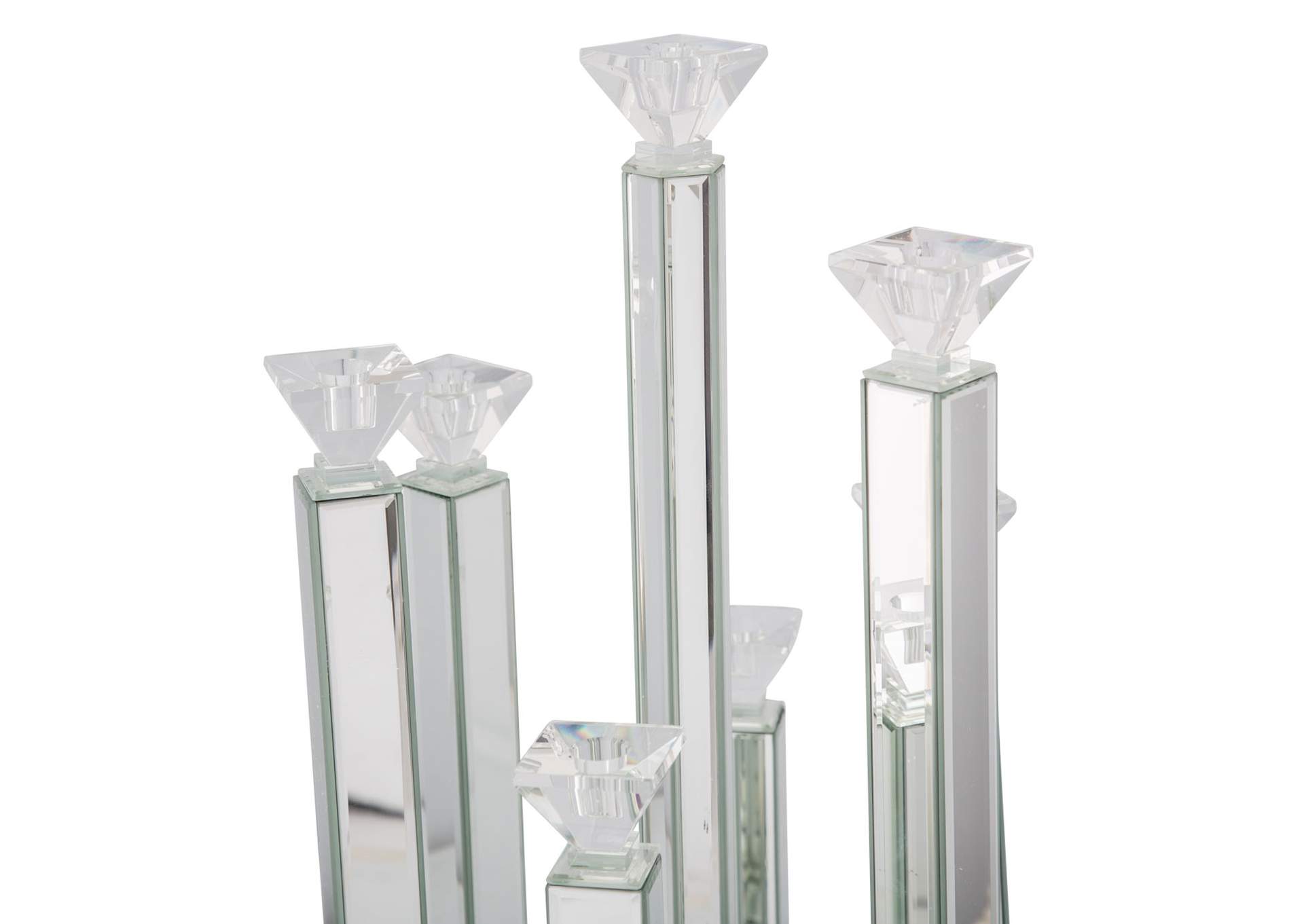 Montreal Mirrored Candle Arrangement Holder image 3