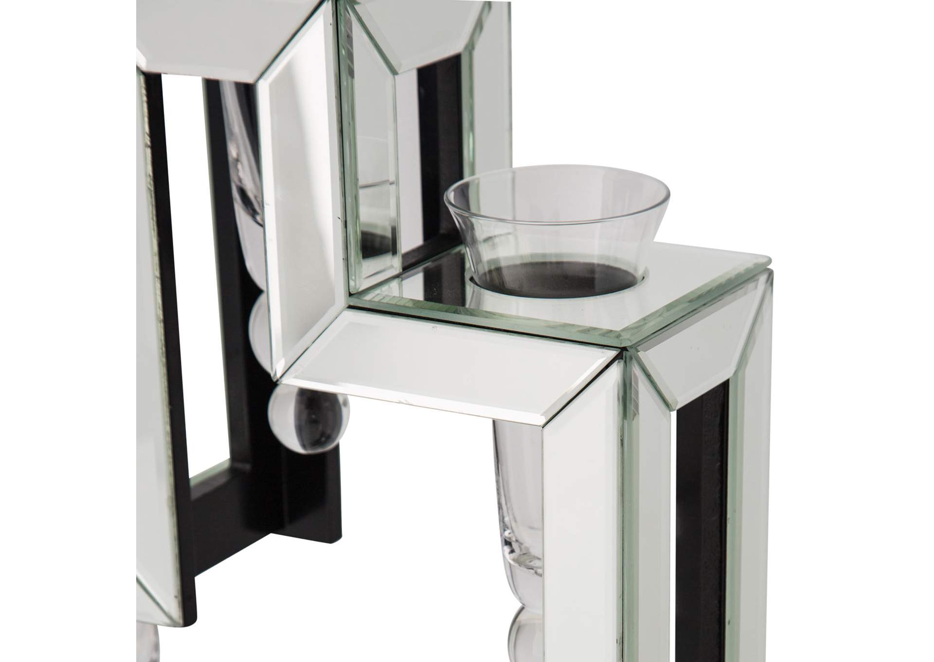 Montreal 3-Tier Mirrored Glass Vase image 3