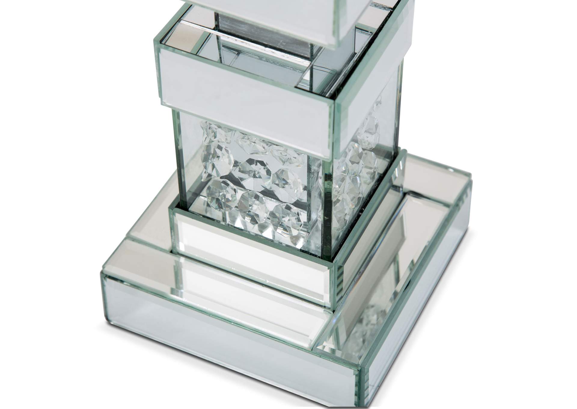 Montreal Tall Mirrored Crystal Candle Holder - Set of 2 image 4