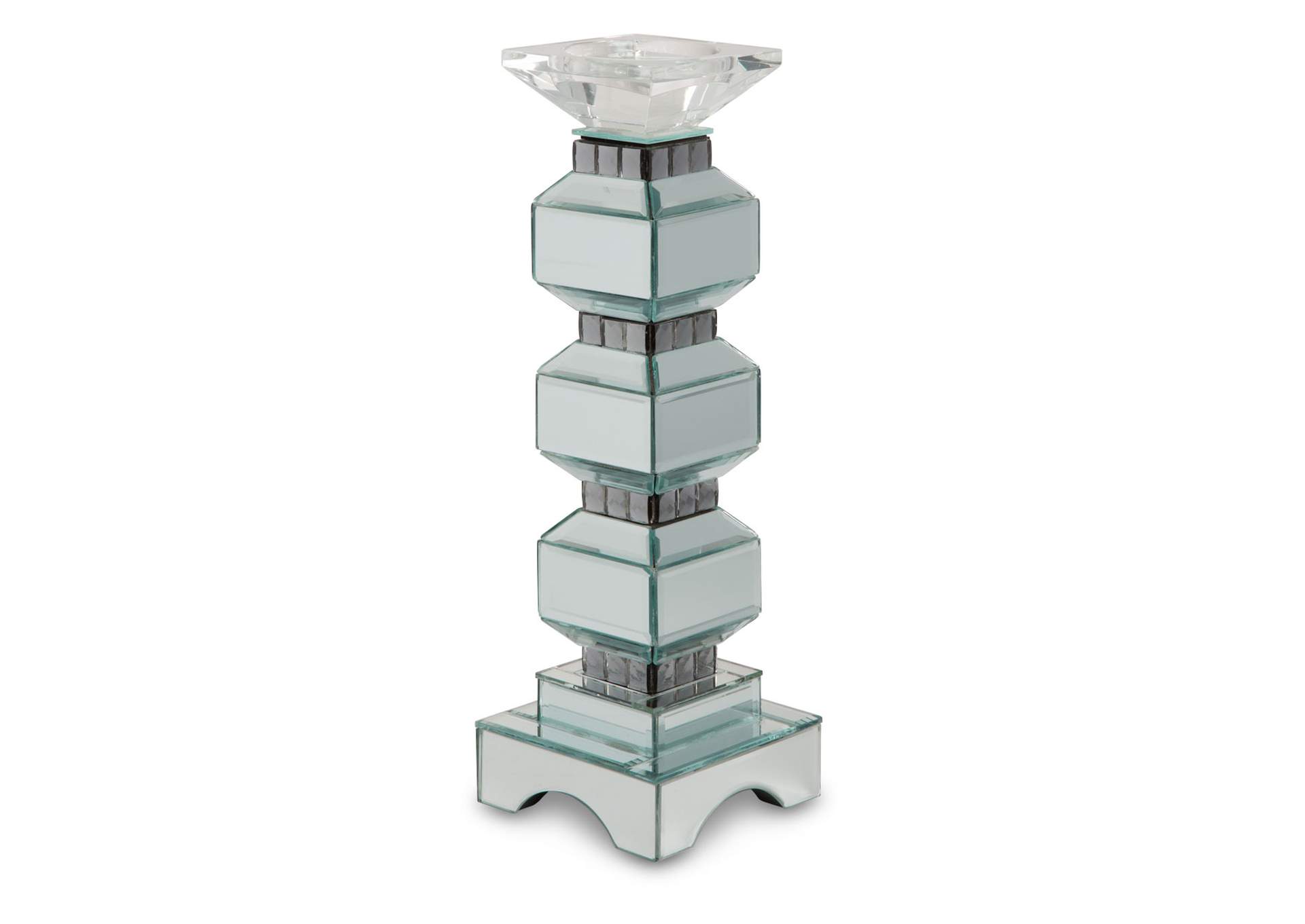 Montreal 3-Tier Mirrored Candle Holder - Set of 2 image 1