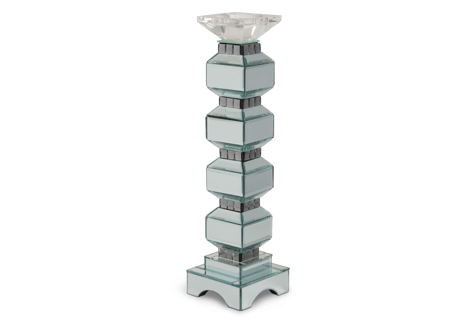Montreal 4-Tier Mirrored Candle Holder - Set of 2 image 1
