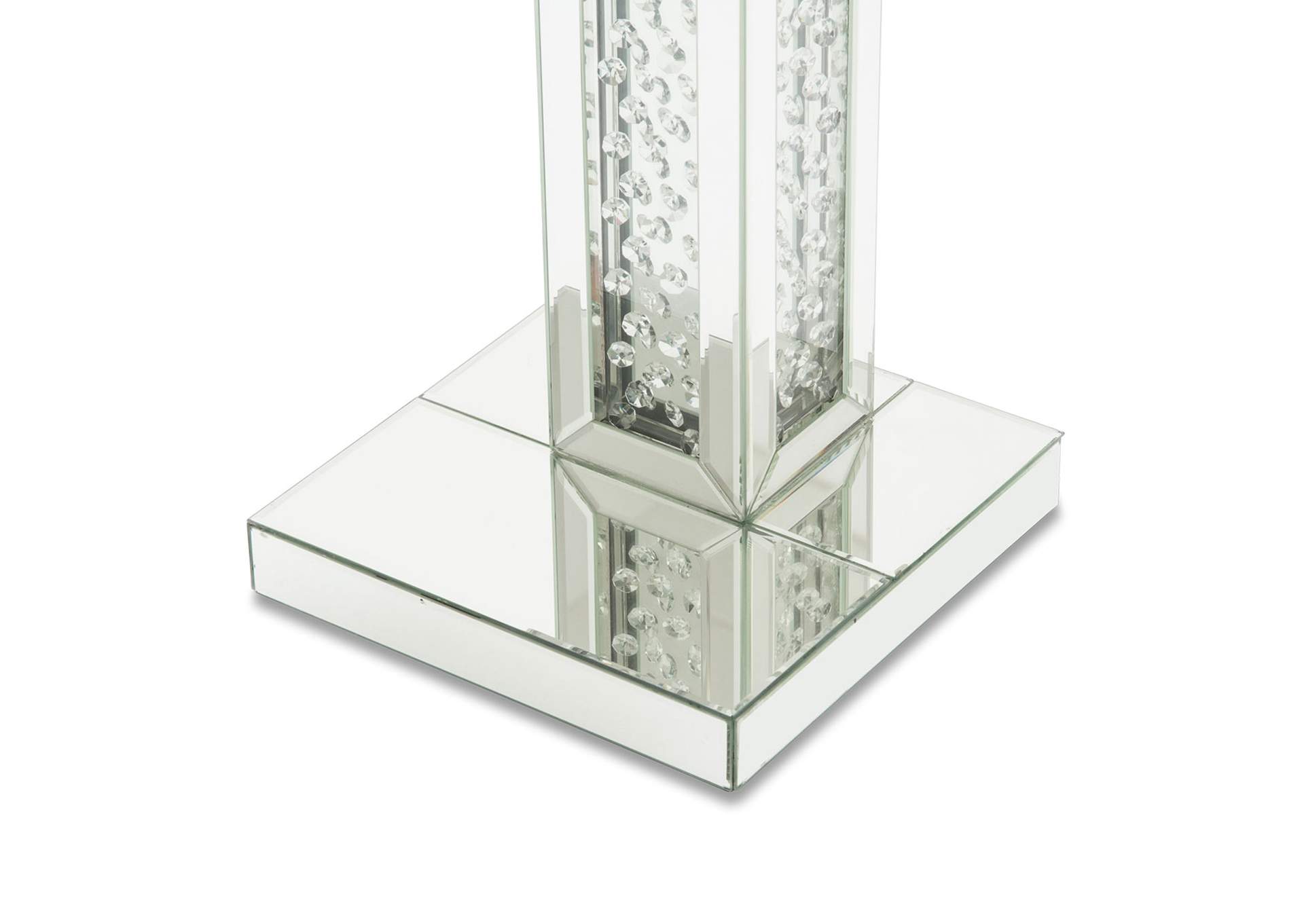 Montreal Mirrored Floor Lamp with Crystal Accents image 4