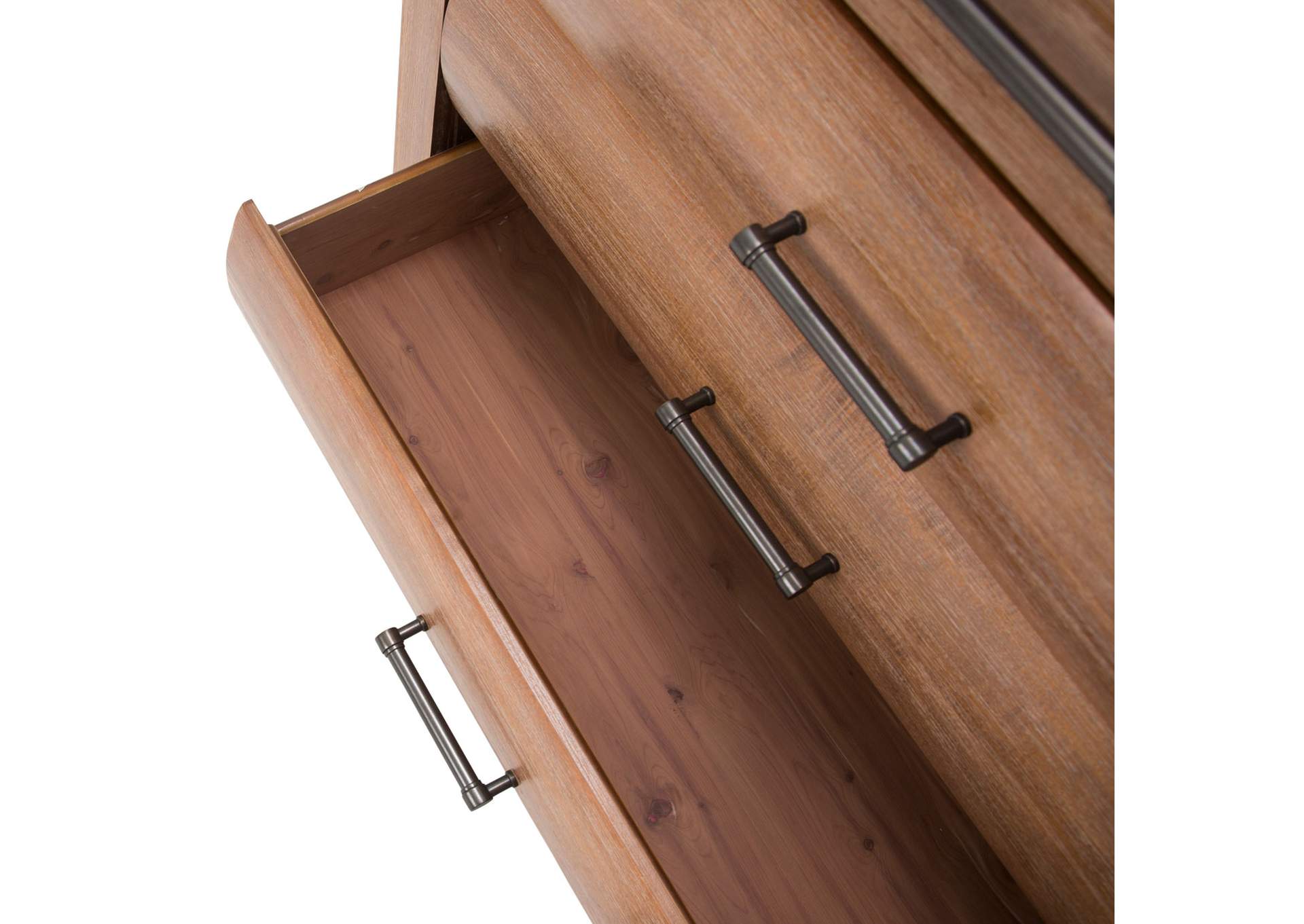 Brooklyn Walk 6-Drawer Chest - Burnt Umber