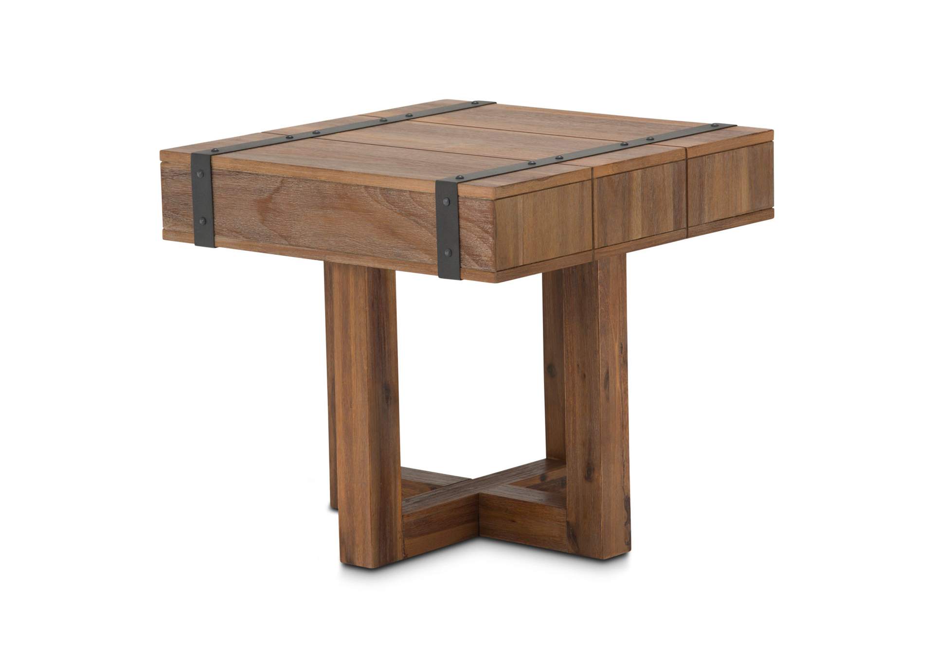 Brooklyn Walk End Table - Burnt Umber image 1