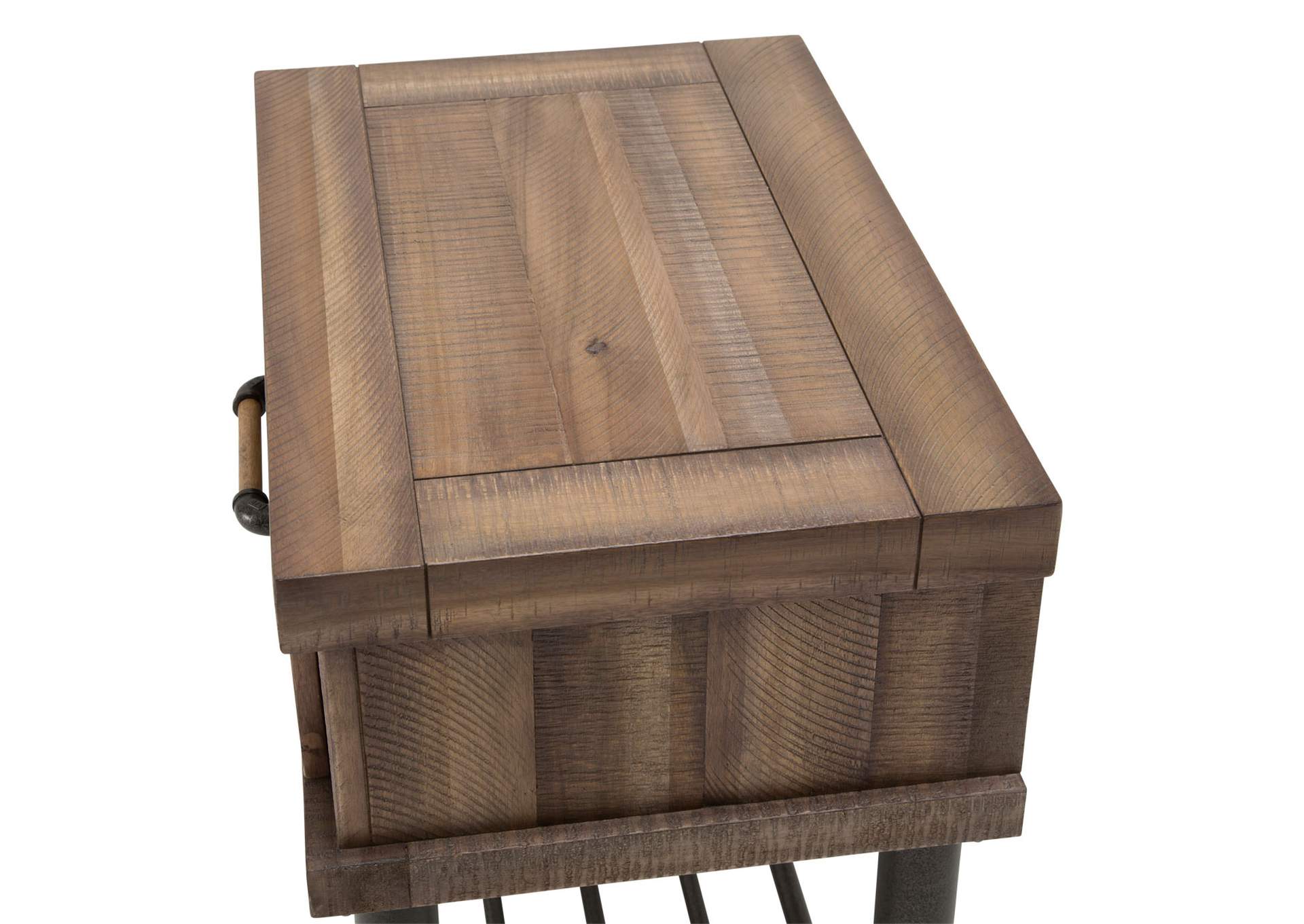 Crossings One-Drawer Side Table - Reclaimed Barn image 10