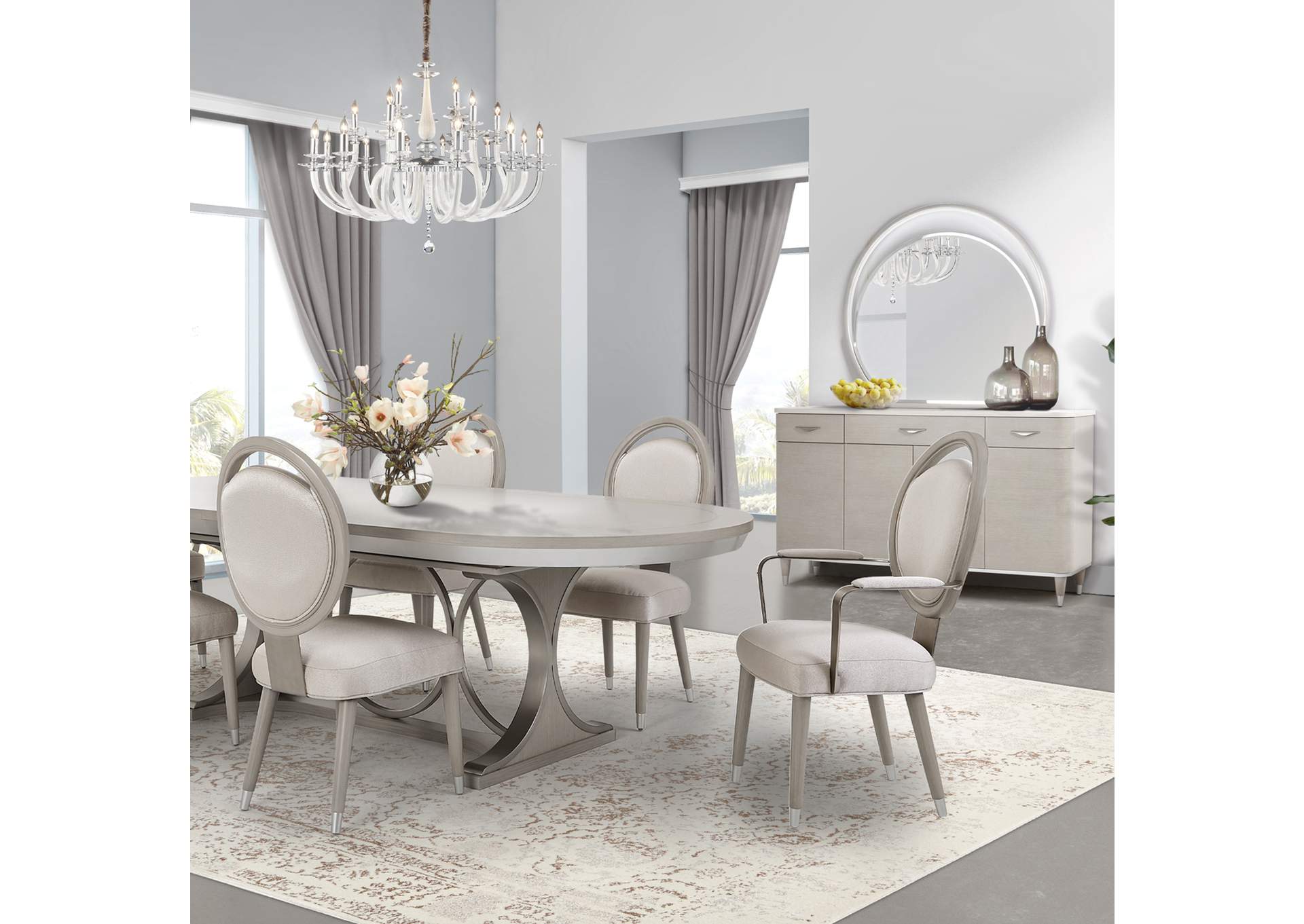 Eclipse Oval Dining Table - Moonlight image 16
