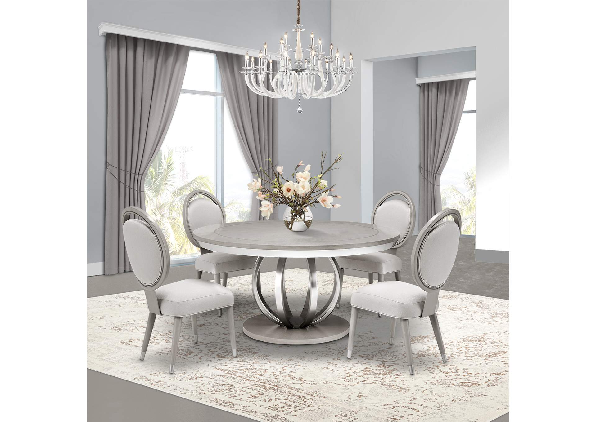 Eclipse Round Dining Table - Moonlight image 13