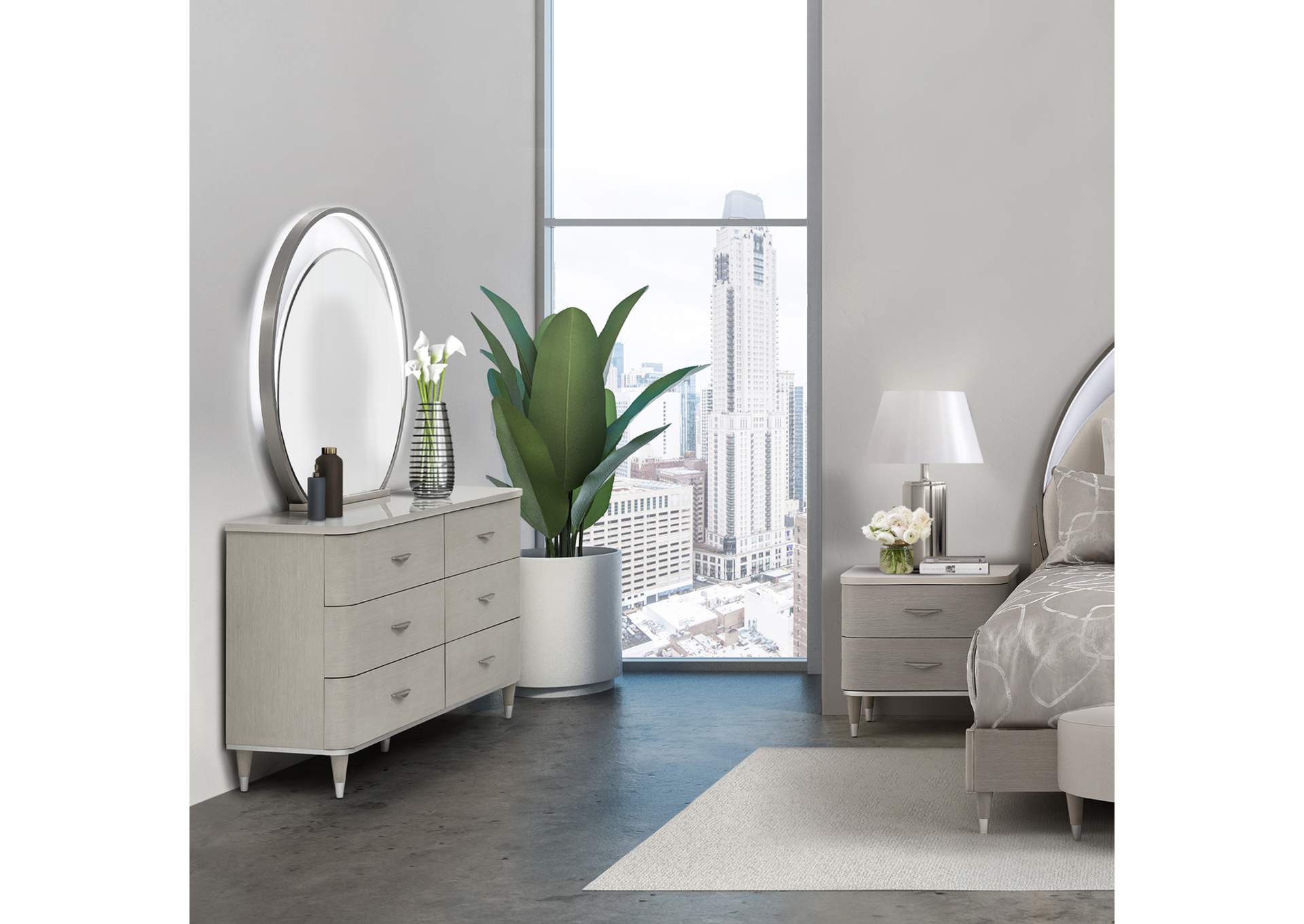 Eclipse Dresser with Mirror - Moonlight image 14