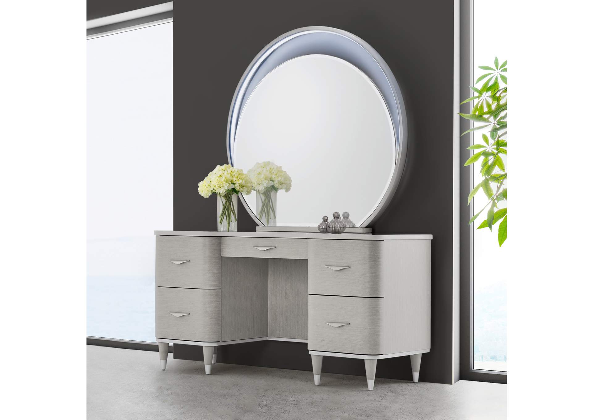 Eclipse Vanity and Writing Desk - Moonlight image 5