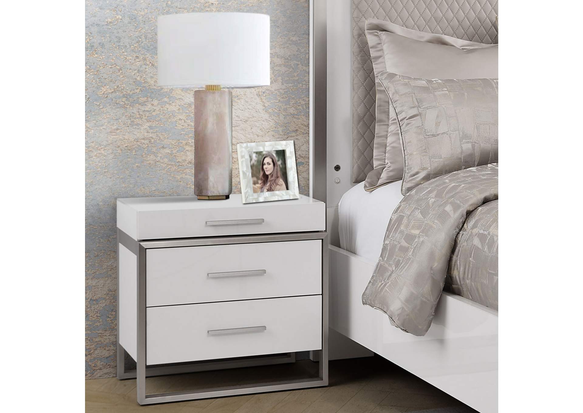 Marquee Nightstand - Cloud White image 4
