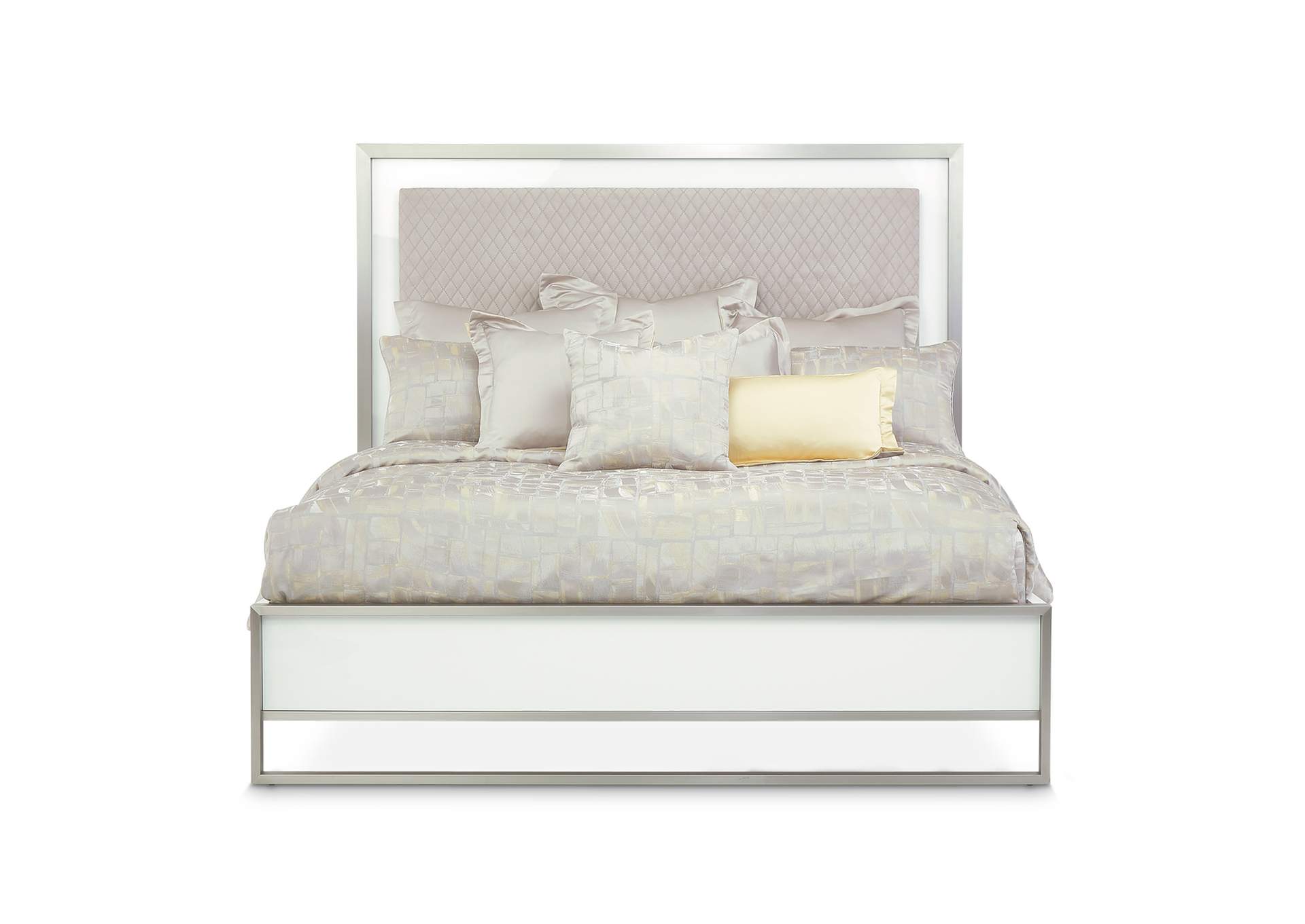 Marquee California King Panel Bed - Cloud White image 3
