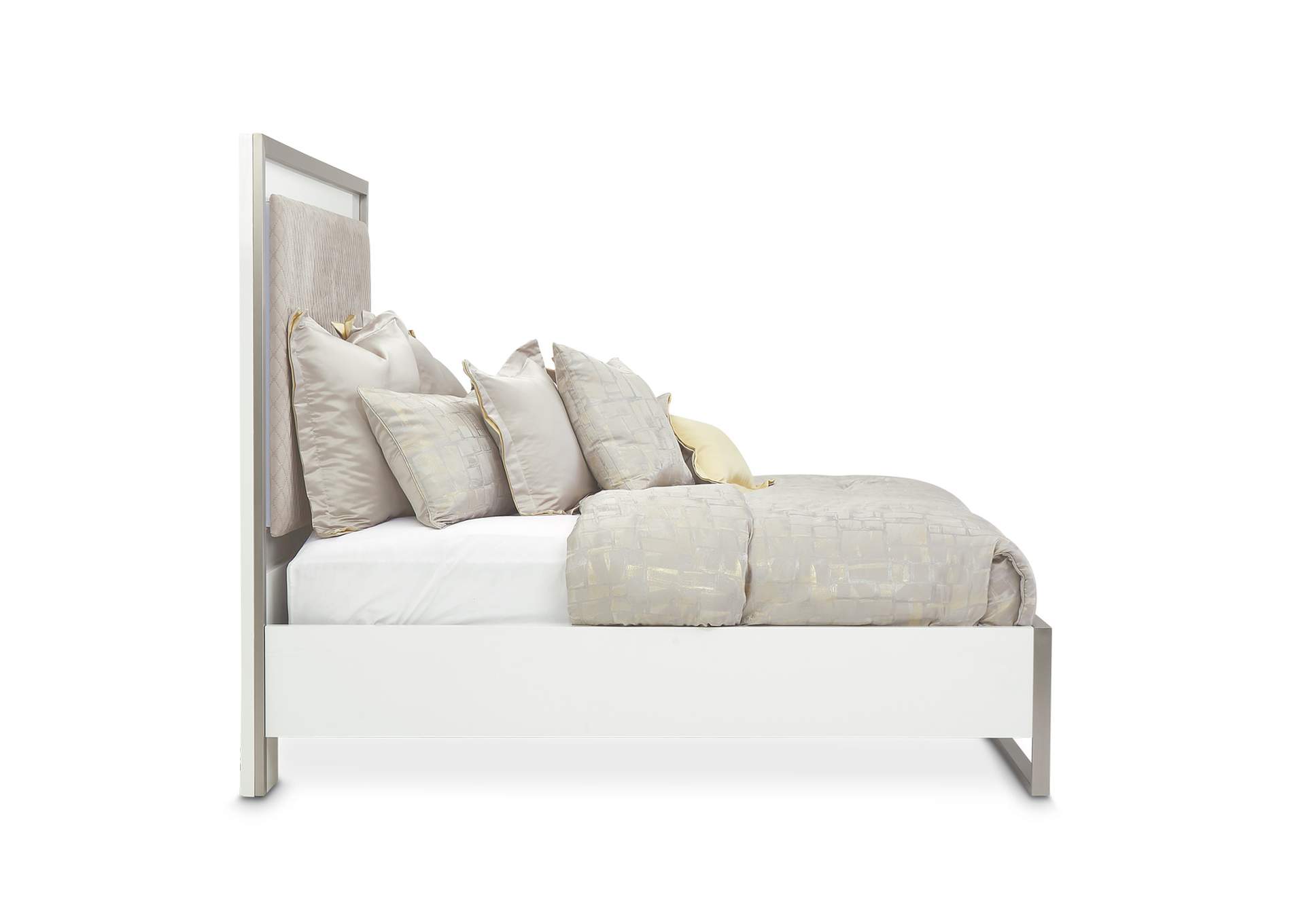 Marquee California King Panel Bed - Cloud White image 7