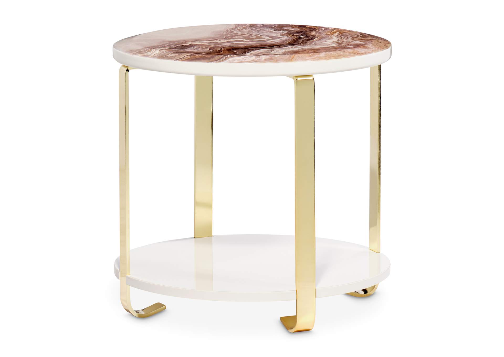 Ariana End Table - Gold image 1