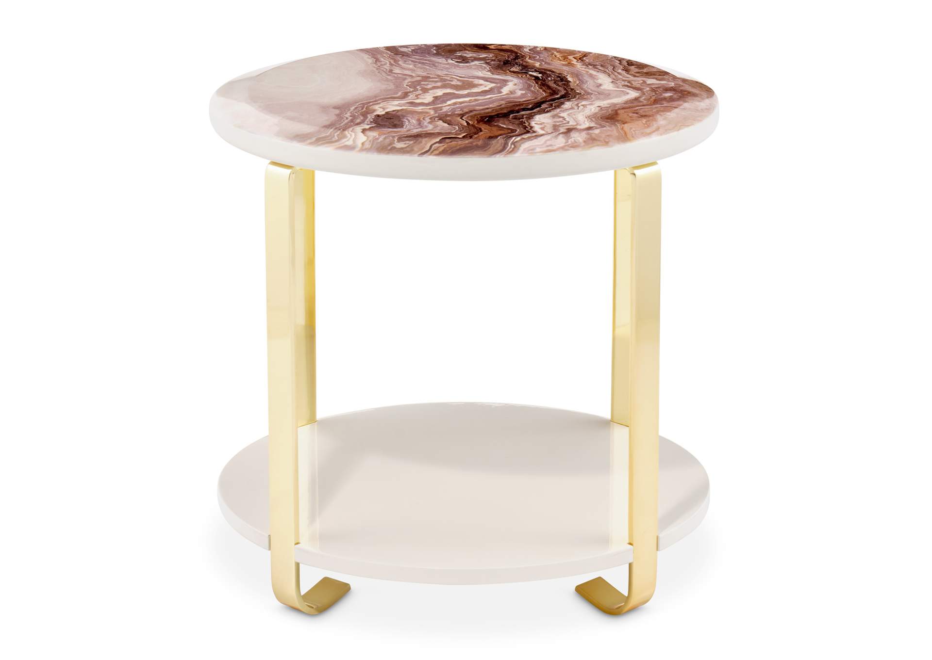 Ariana End Table - Gold image 3