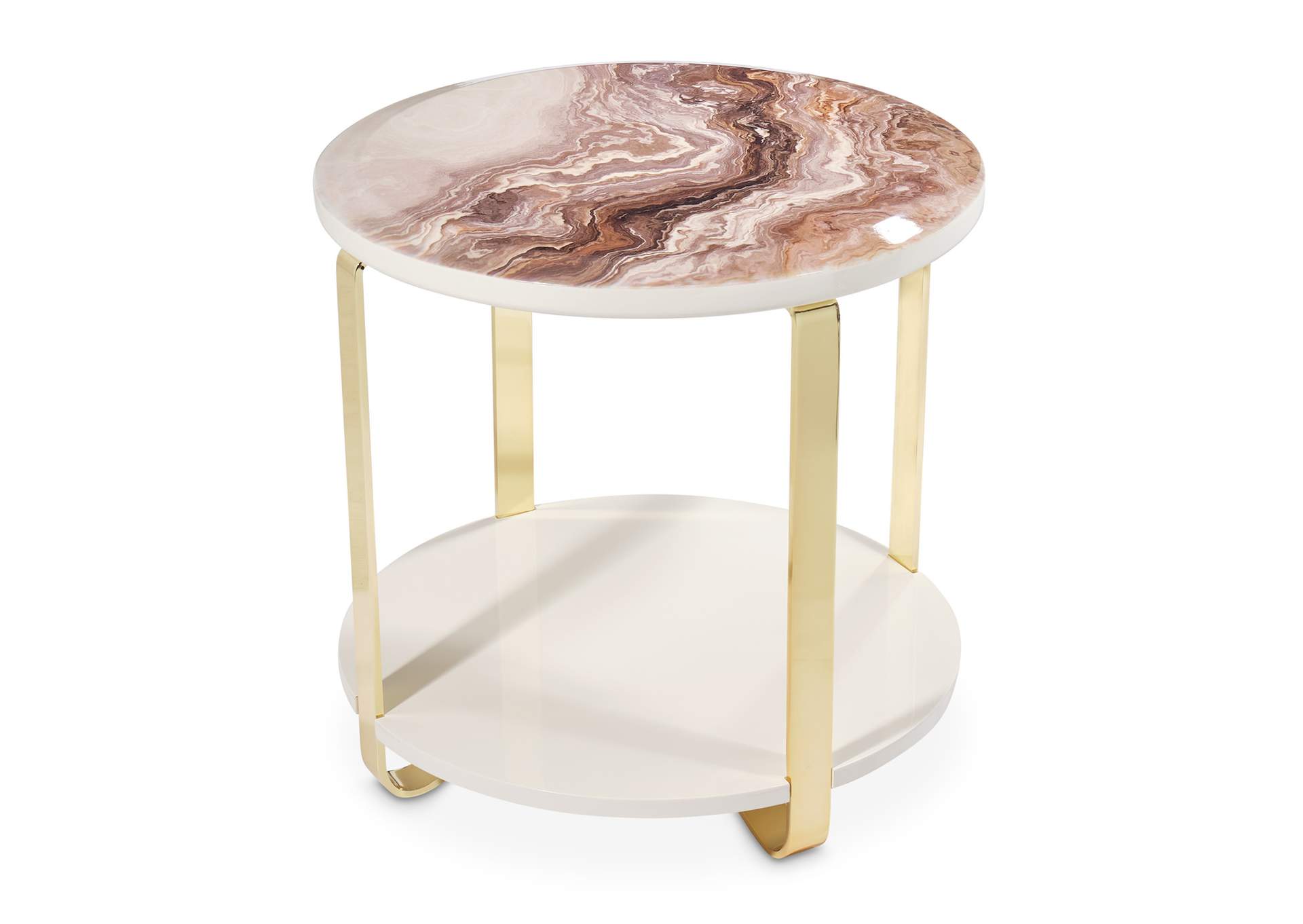 Ariana End Table - Gold image 7